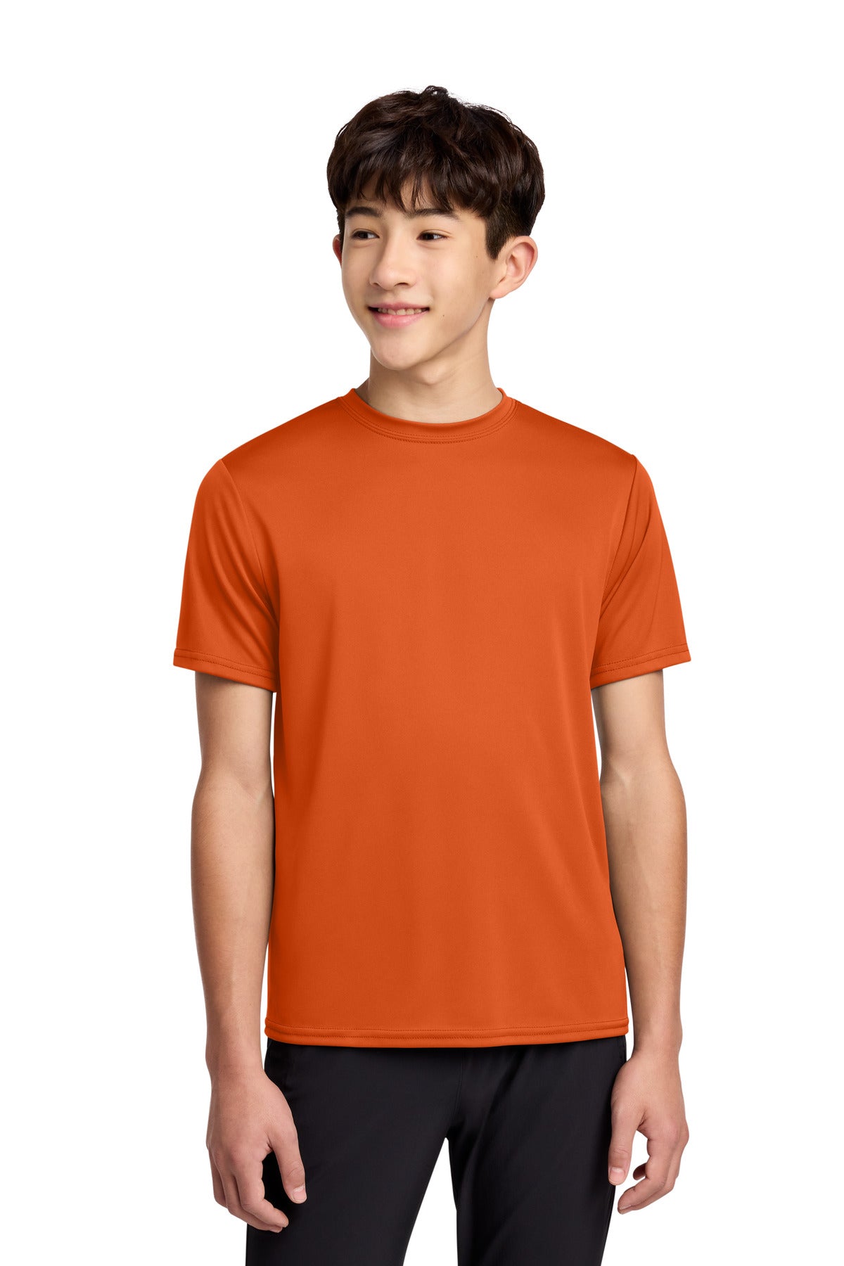 Custom Embroidery or DTF Print - Port & Co ® Youth Performance Tee. PC380Y