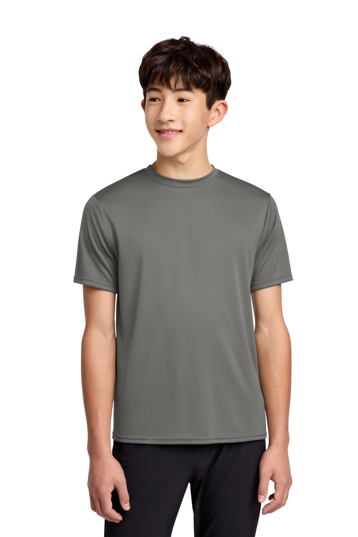 Custom Embroidery or DTF Print - Port & Co ® Youth Performance Tee. PC380Y