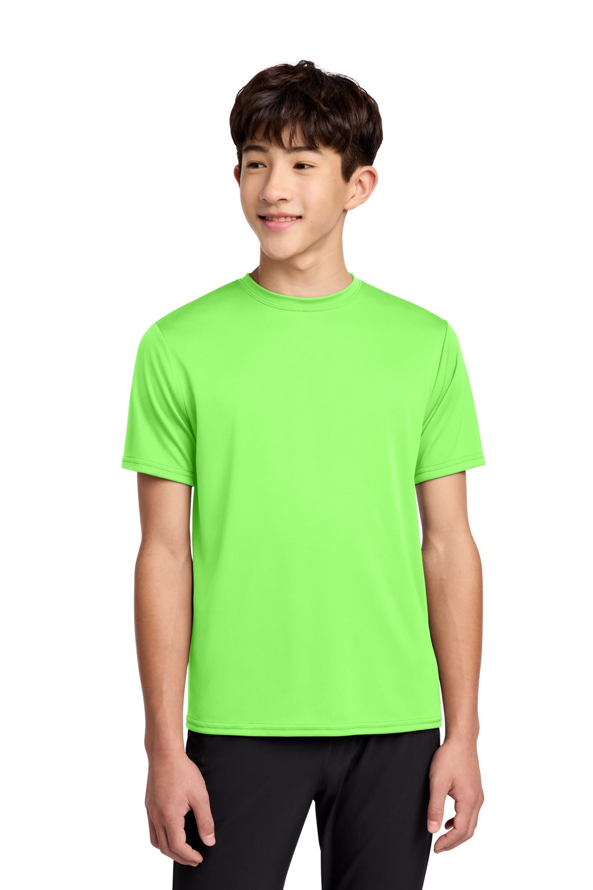 Custom Embroidery or DTF Print - Port & Co ® Youth Performance Tee. PC380Y