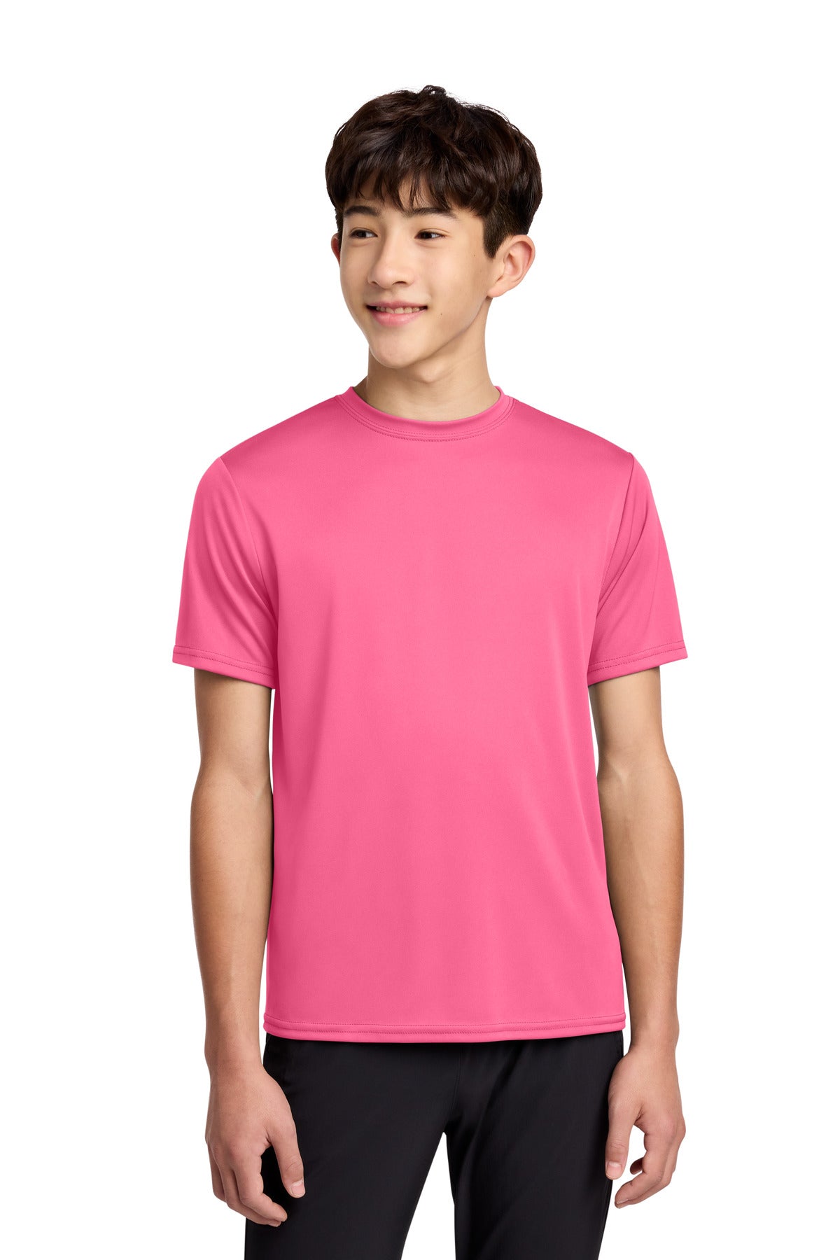 Custom Embroidery or DTF Print - Port & Co ® Youth Performance Tee. PC380Y