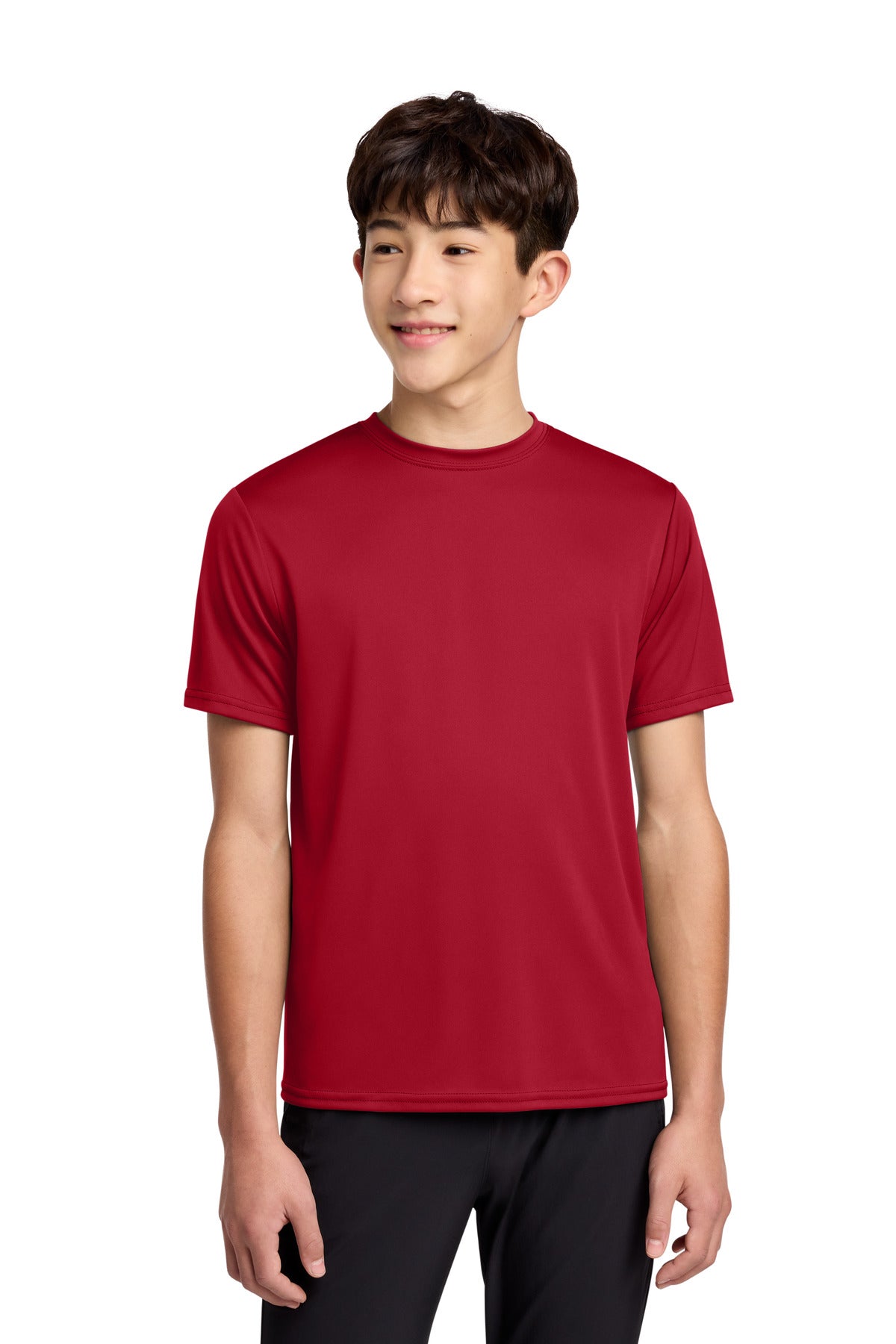 Custom Embroidery or DTF Print - Port & Co ® Youth Performance Tee. PC380Y