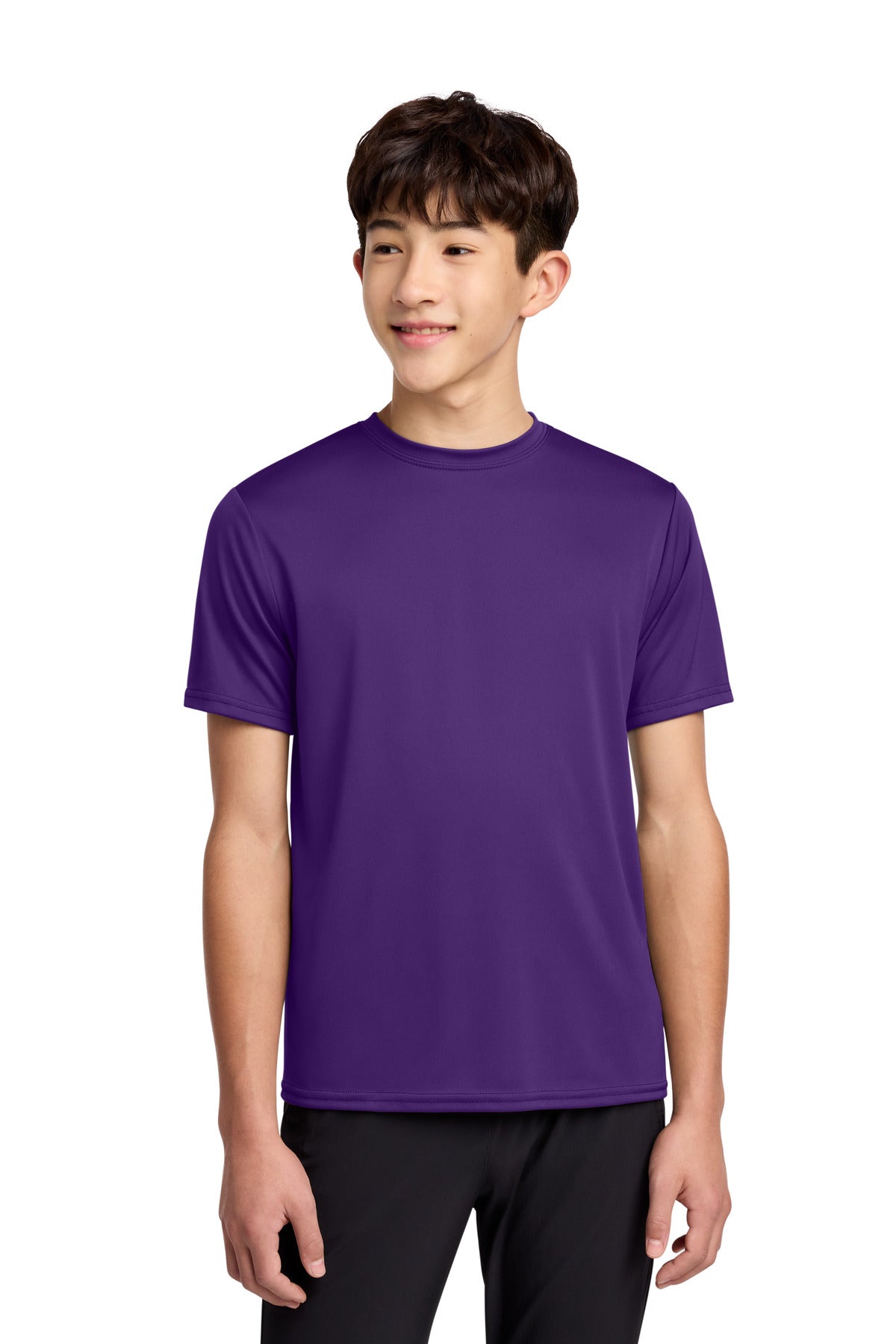 Custom Embroidery or DTF Print - Port & Co ® Youth Performance Tee. PC380Y