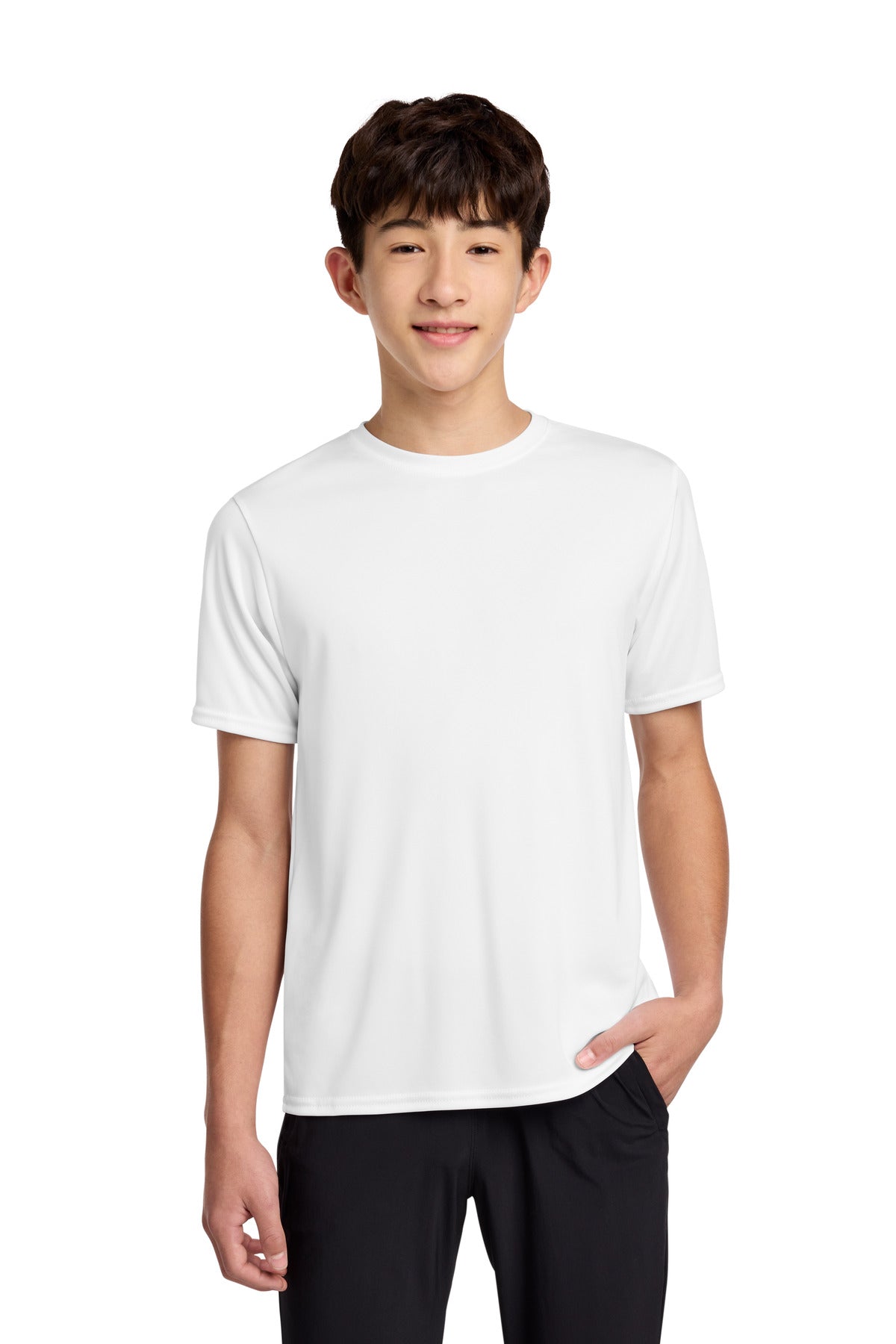 Custom Embroidery or DTF Print - Port & Co ® Youth Performance Tee. PC380Y
