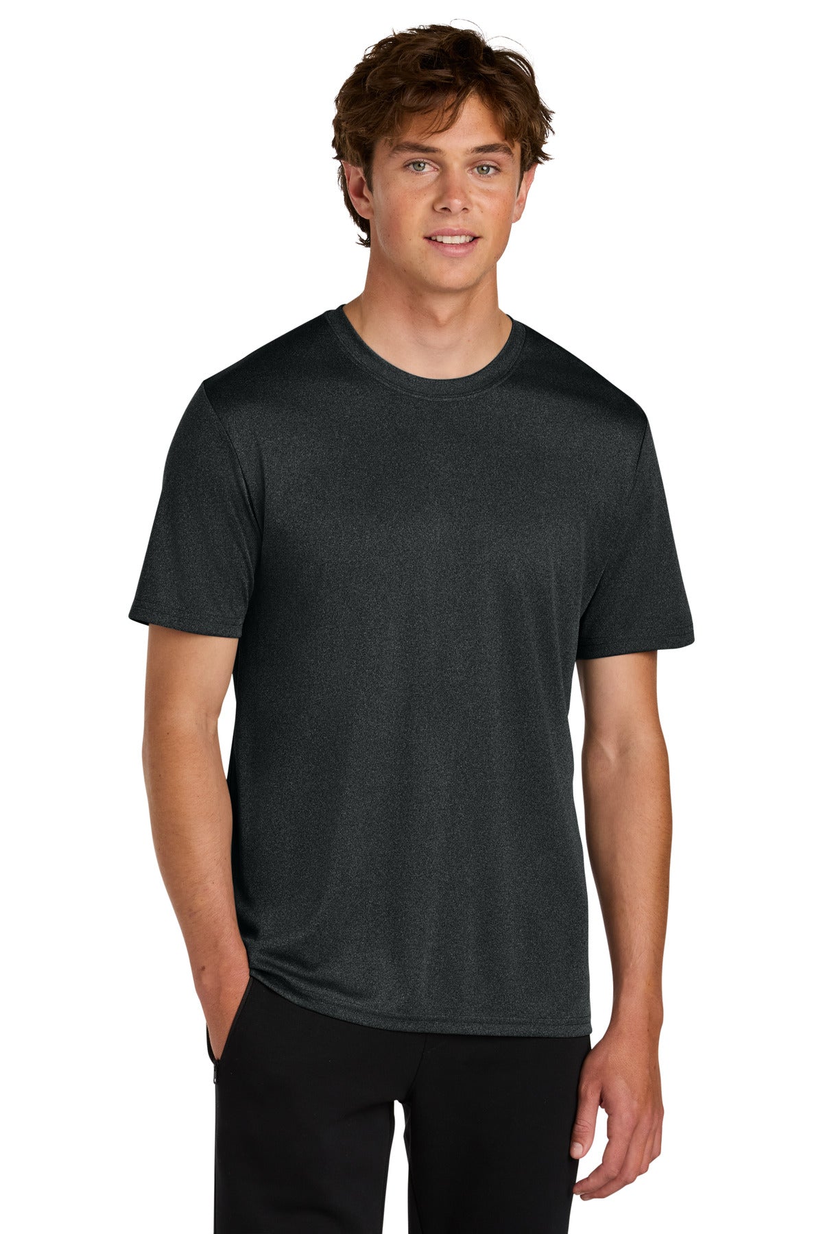 Custom Embroidery or DTF Print - Port & Co ® Heather Performance Tee PC390