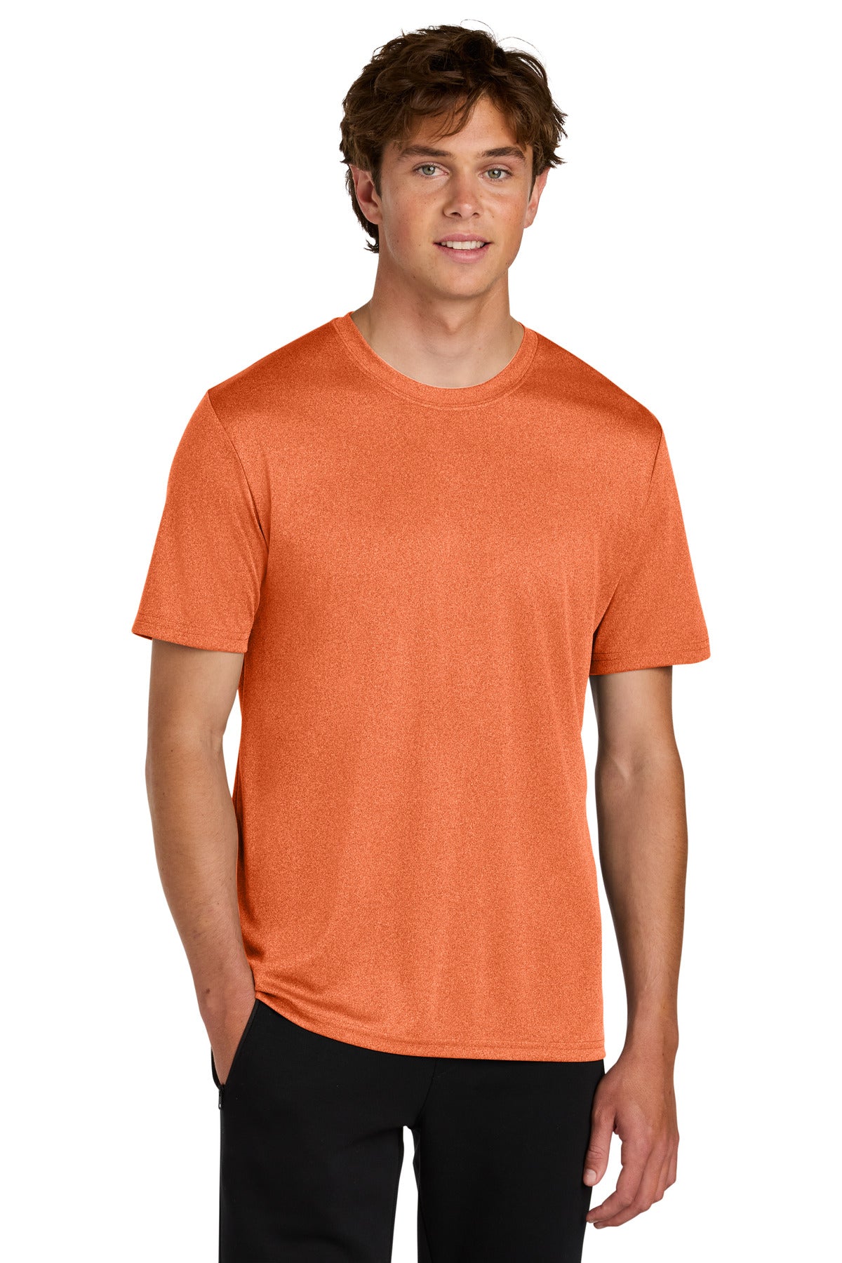 Custom Embroidery or DTF Print - Port & Co ® Heather Performance Tee PC390