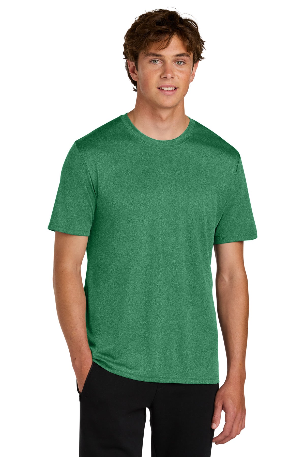 Custom Embroidery or DTF Print - Port & Co ® Heather Performance Tee PC390