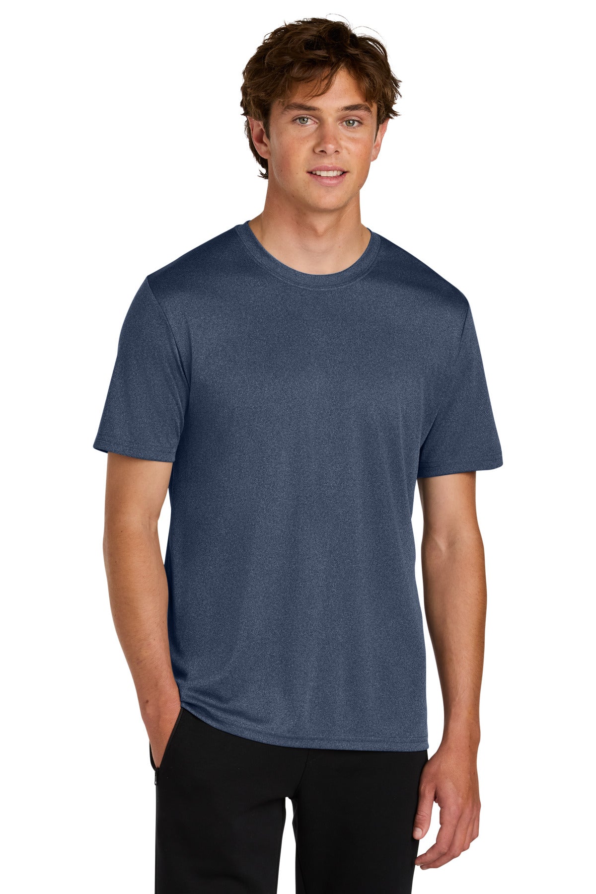 Custom Embroidery or DTF Print - Port & Co ® Heather Performance Tee PC390