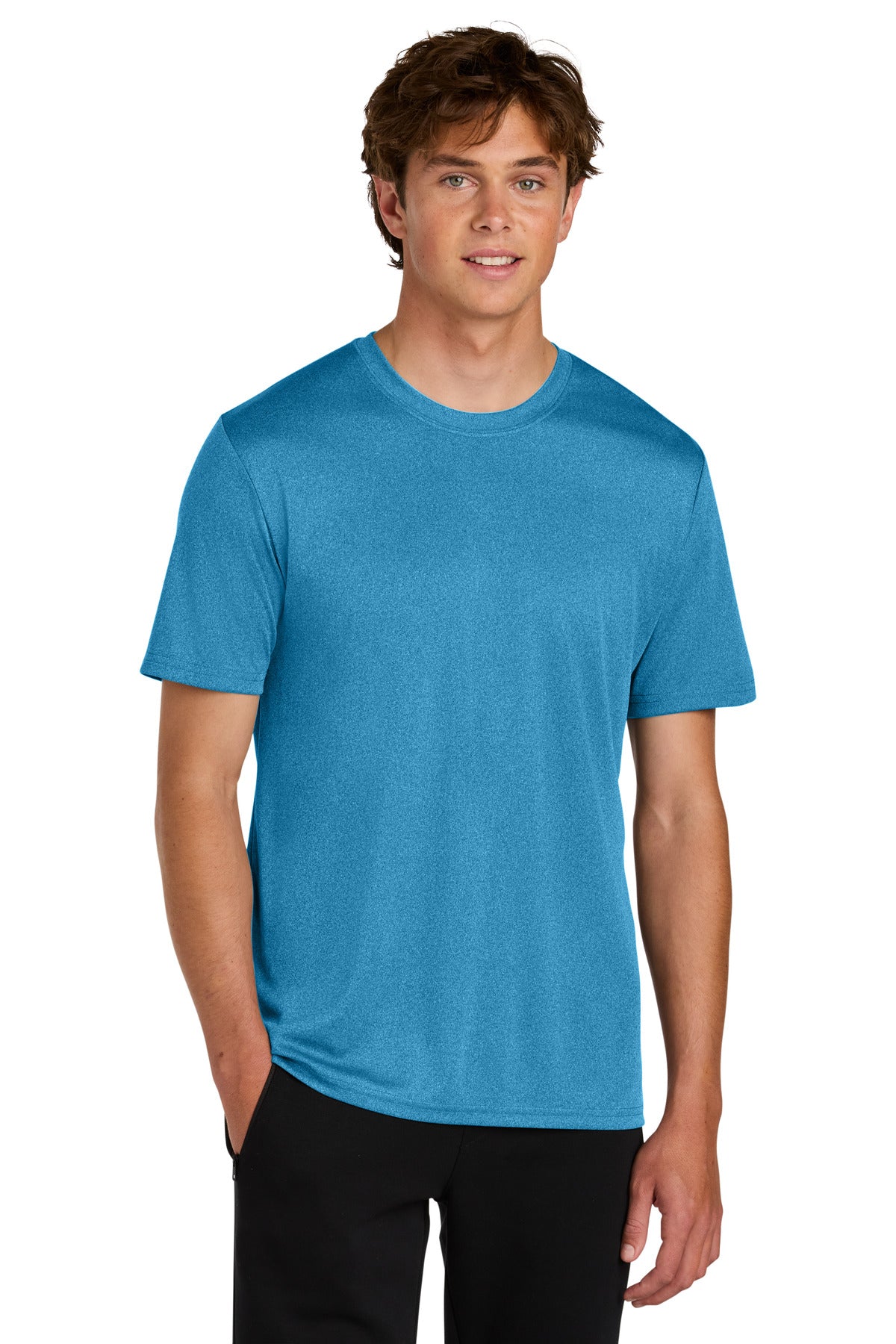 Custom Embroidery or DTF Print - Port & Co ® Heather Performance Tee PC390