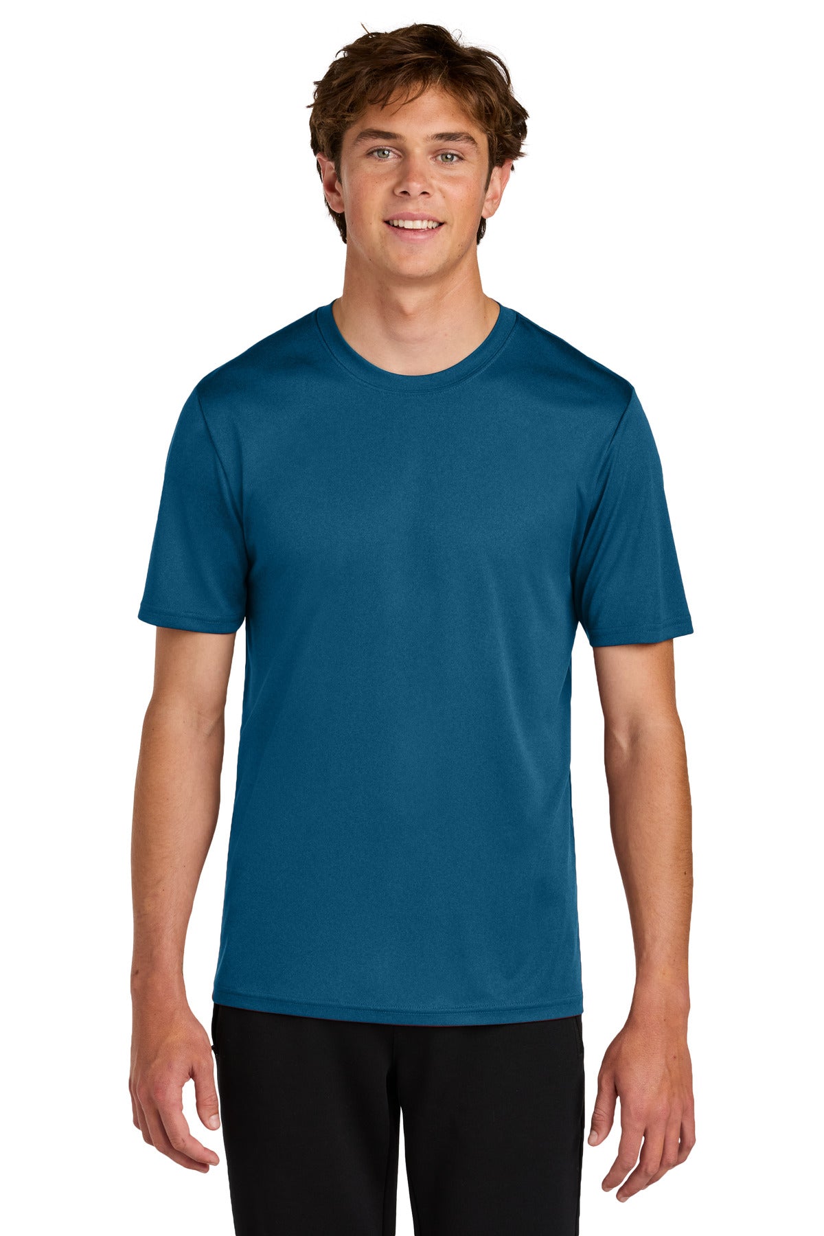 Custom Embroidery or DTF Print - Port & Co ® Heather Performance Tee PC390