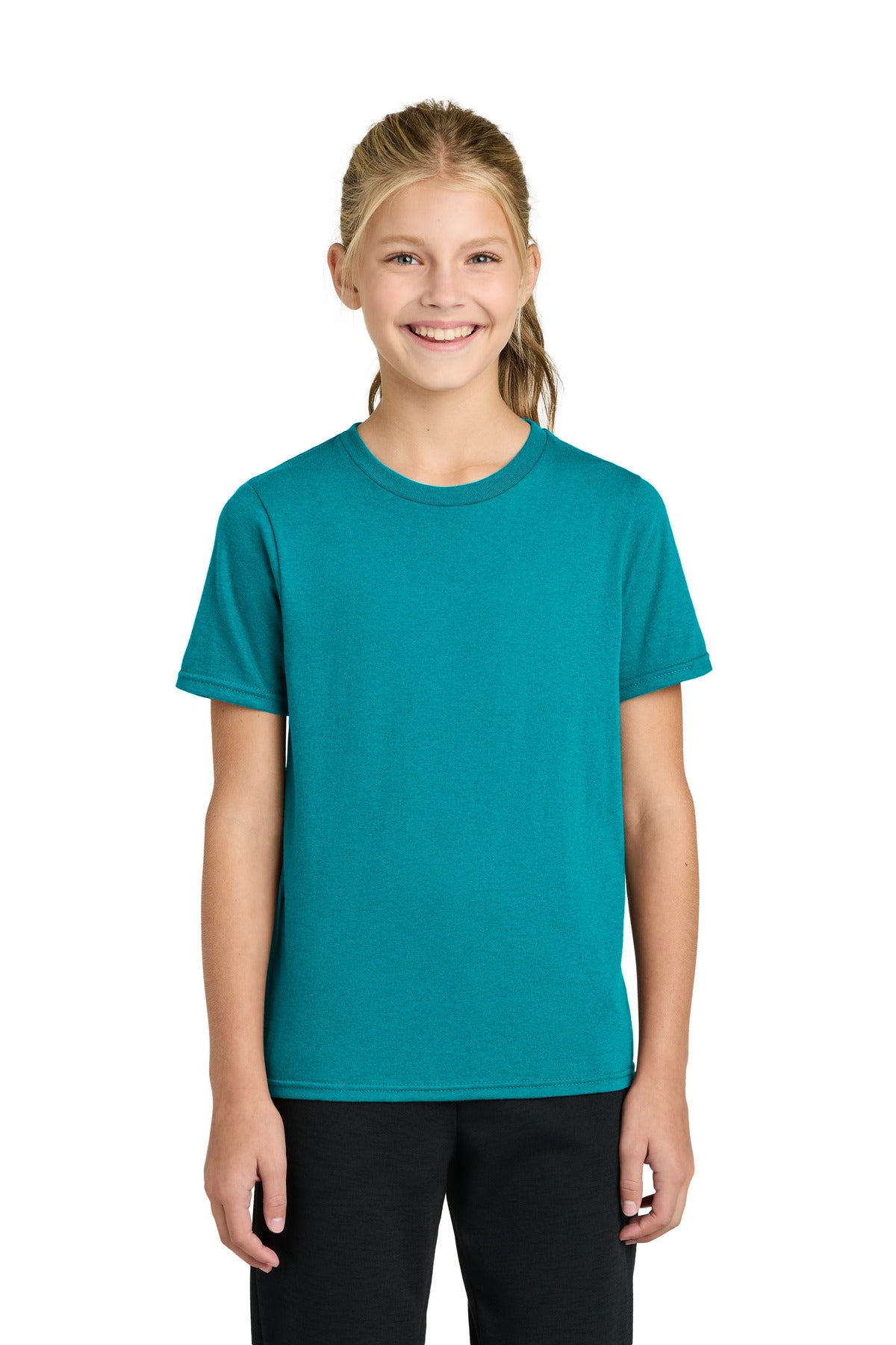Custom Embroidery or DTF Print - Port & Co ® Youth Easy Cotton Tee PC43Y