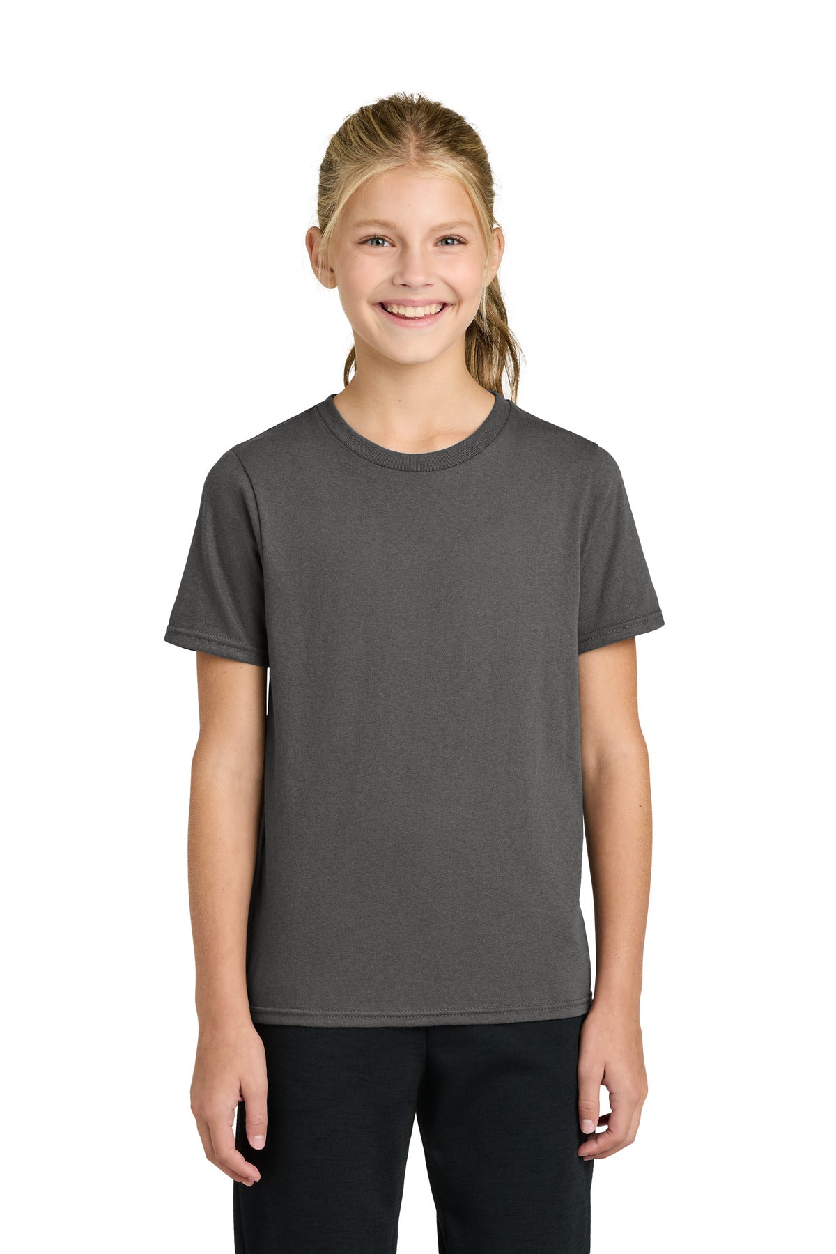 Custom Embroidery or DTF Print - Port & Co ® Youth Easy Cotton Tee PC43Y