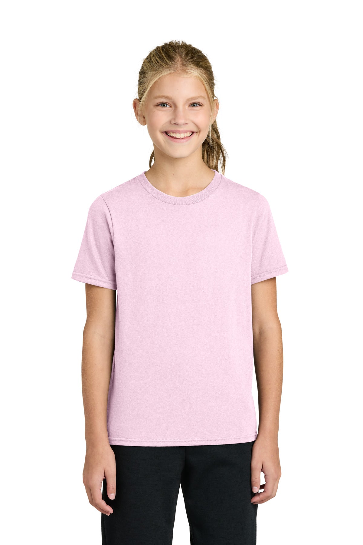 Custom Embroidery or DTF Print - Port & Co ® Youth Easy Cotton Tee PC43Y