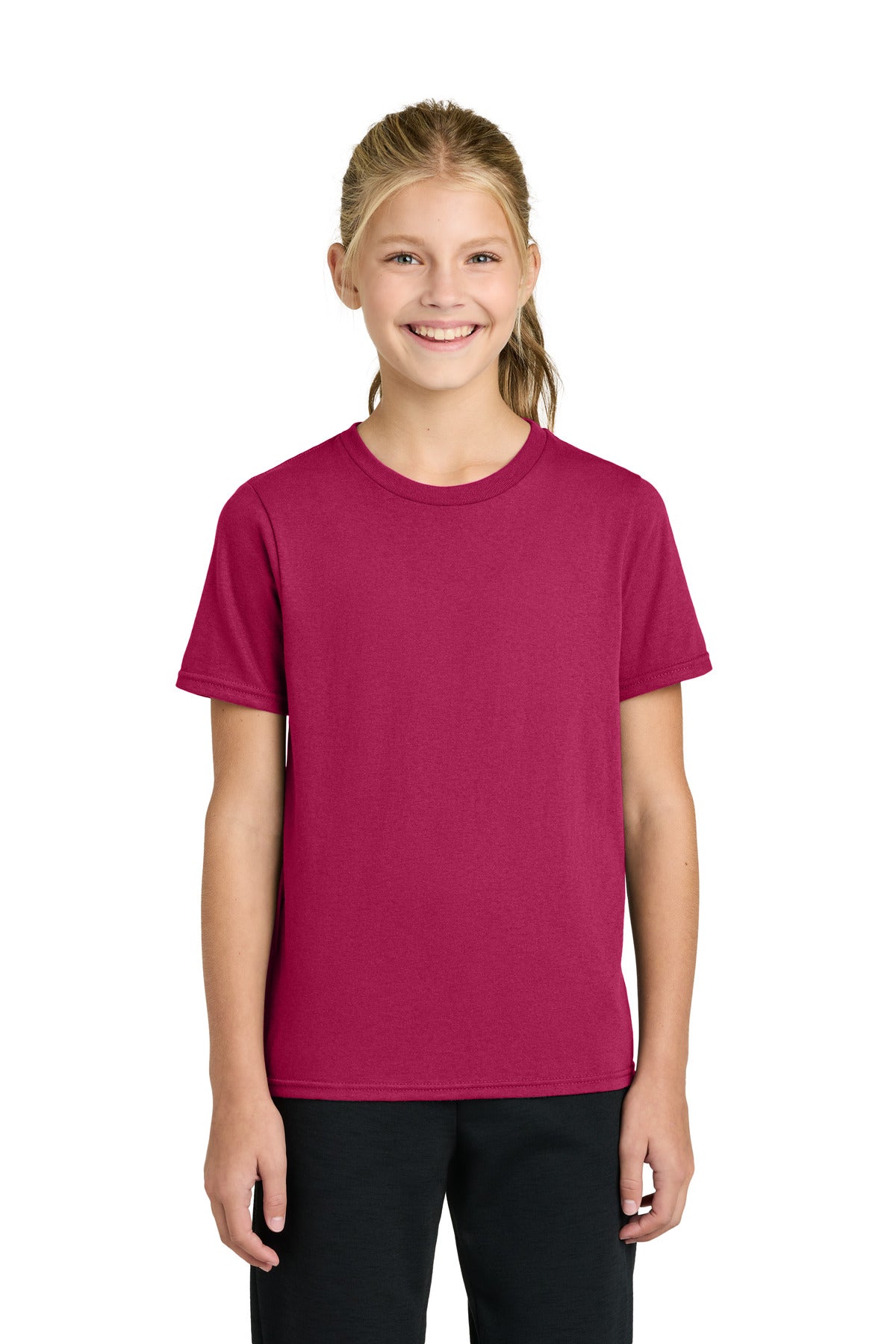 Custom Embroidery or DTF Print - Port & Co ® Youth Easy Cotton Tee PC43Y