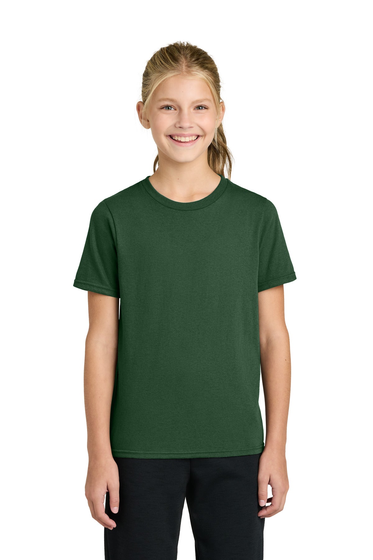 Custom Embroidery or DTF Print - Port & Co ® Youth Easy Cotton Tee PC43Y