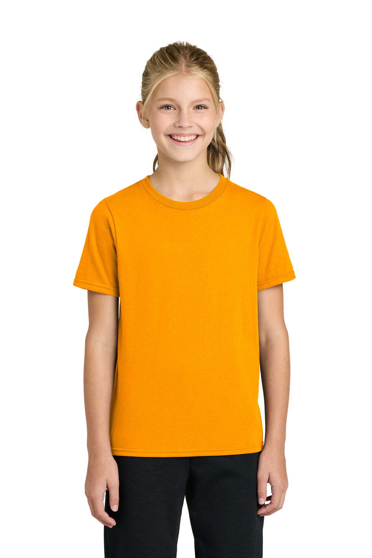 Custom Embroidery or DTF Print - Port & Co ® Youth Easy Cotton Tee PC43Y