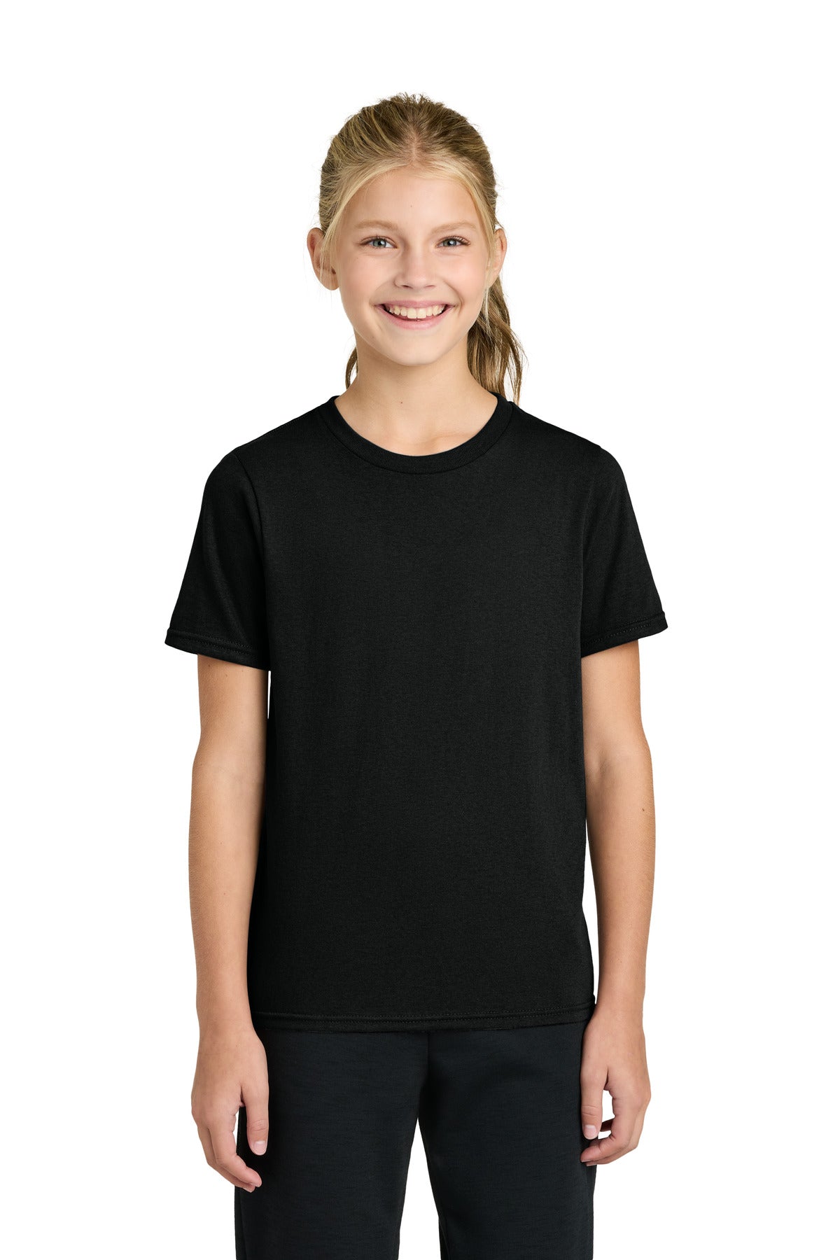Custom Embroidery or DTF Print - Port & Co ® Youth Easy Cotton Tee PC43Y