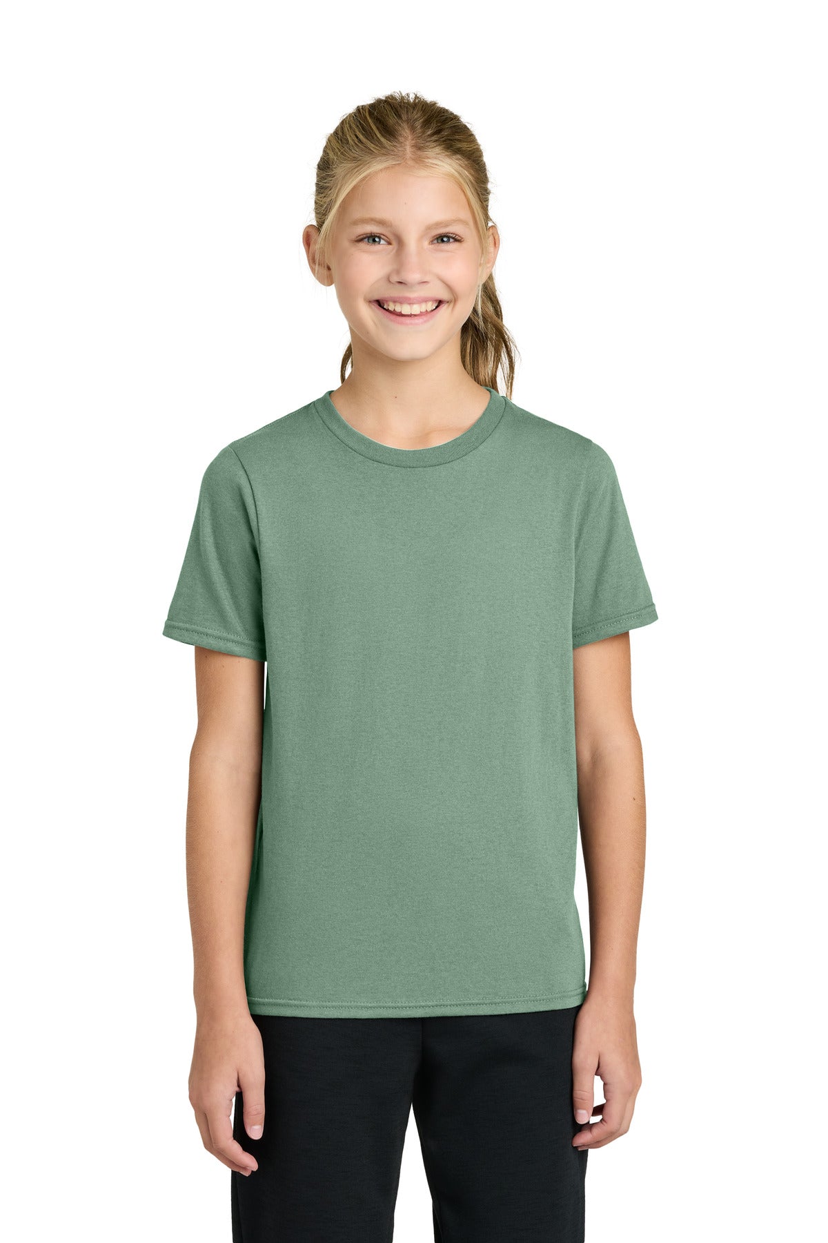 Custom Embroidery or DTF Print - Port & Co ® Youth Easy Cotton Tee PC43Y