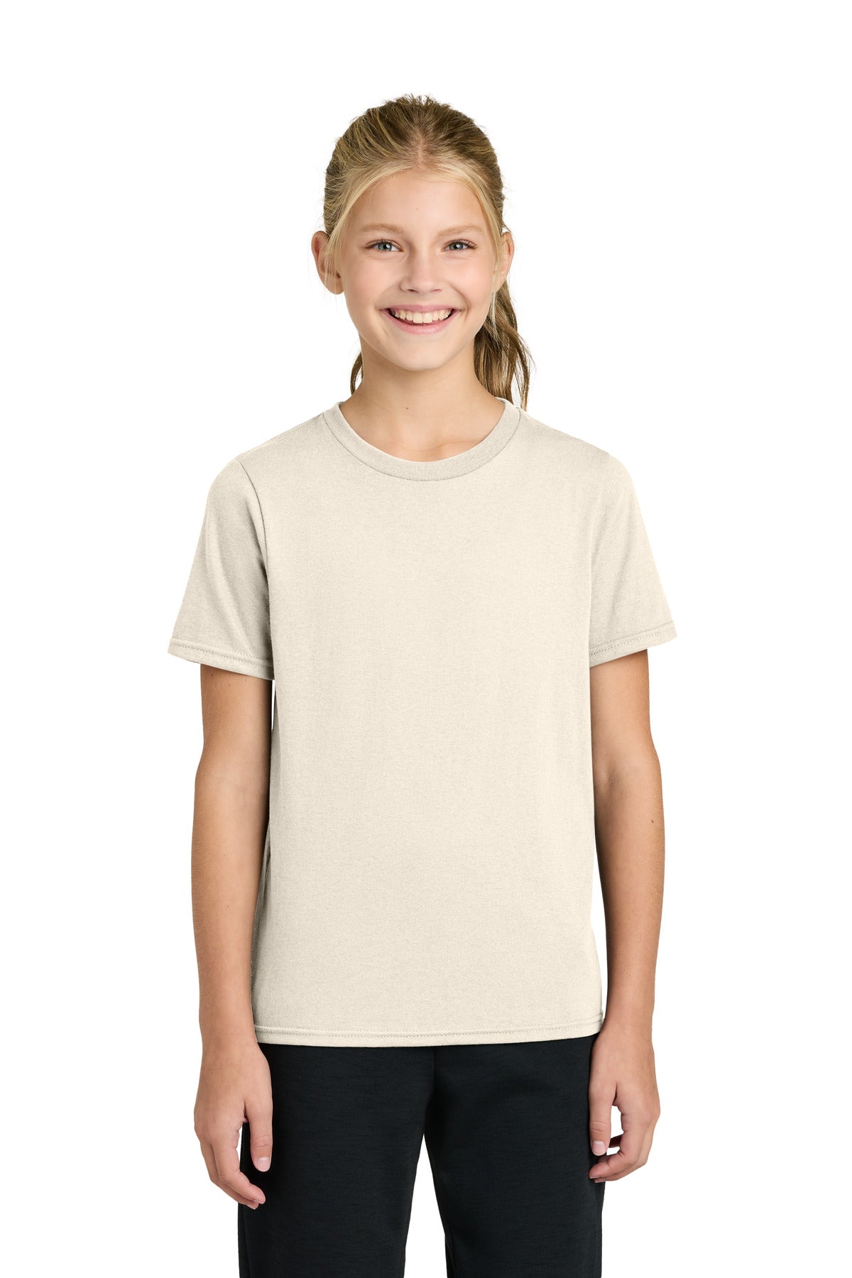 Custom Embroidery or DTF Print - Port & Co ® Youth Easy Cotton Tee PC43Y