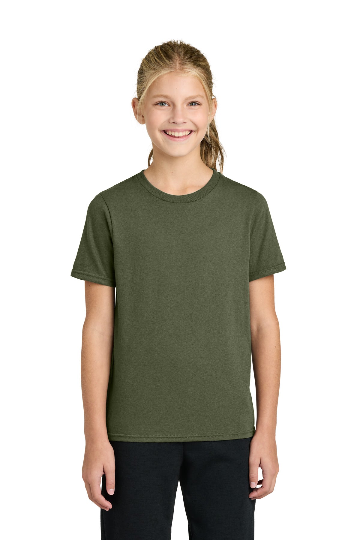 Custom Embroidery or DTF Print - Port & Co ® Youth Easy Cotton Tee PC43Y