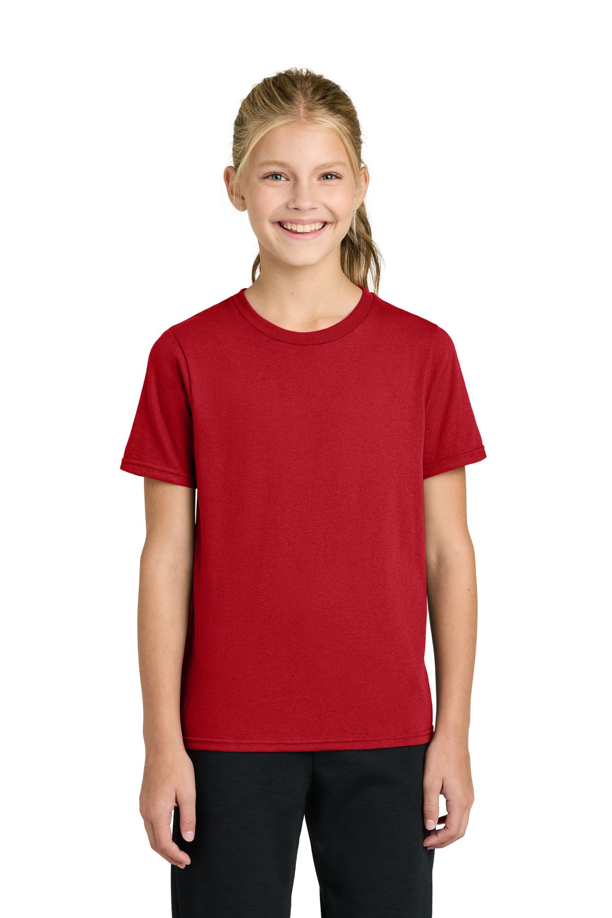 Custom Embroidery or DTF Print - Port & Co ® Youth Easy Cotton Tee PC43Y