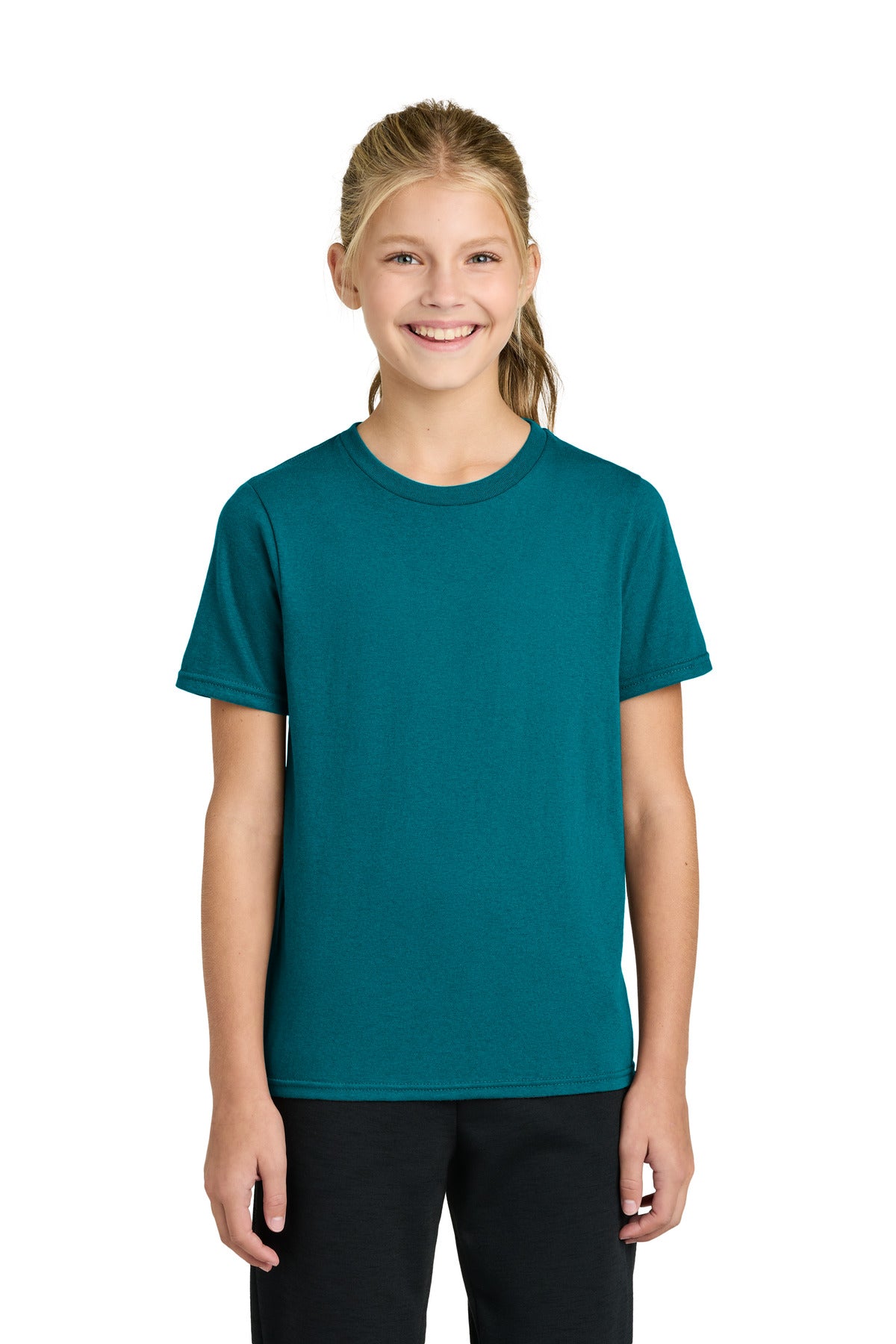 Custom Embroidery or DTF Print - Port & Co ® Youth Easy Cotton Tee PC43Y