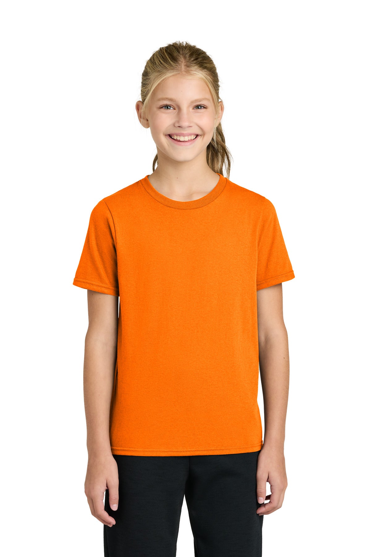Custom Embroidery or DTF Print - Port & Co ® Youth Easy Cotton Tee PC43Y
