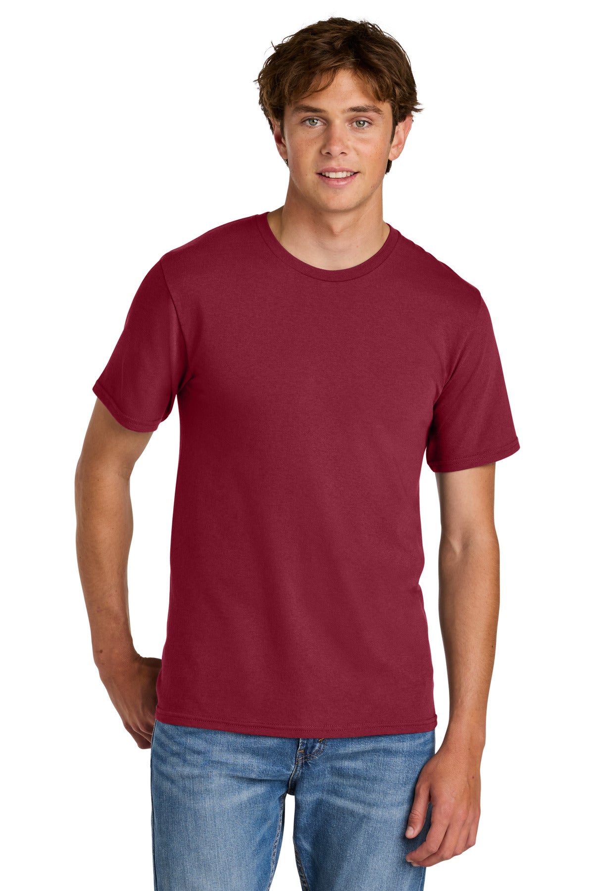 Custom Embroidery or DTF Print - Port & Co ® Easy Cotton Tee PC43