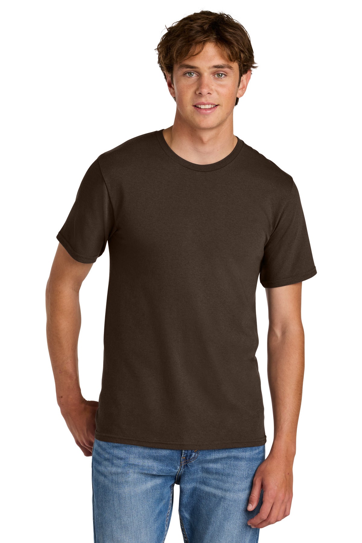 Custom Embroidery or DTF Print - Port & Co ® Easy Cotton Tee PC43