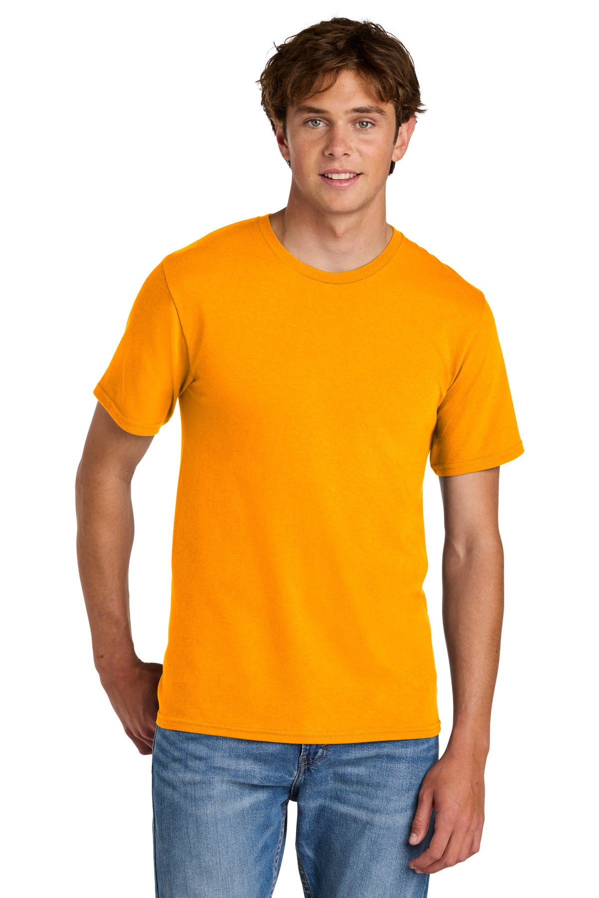 Custom Embroidery or DTF Print - Port & Co ® Easy Cotton Tee PC43