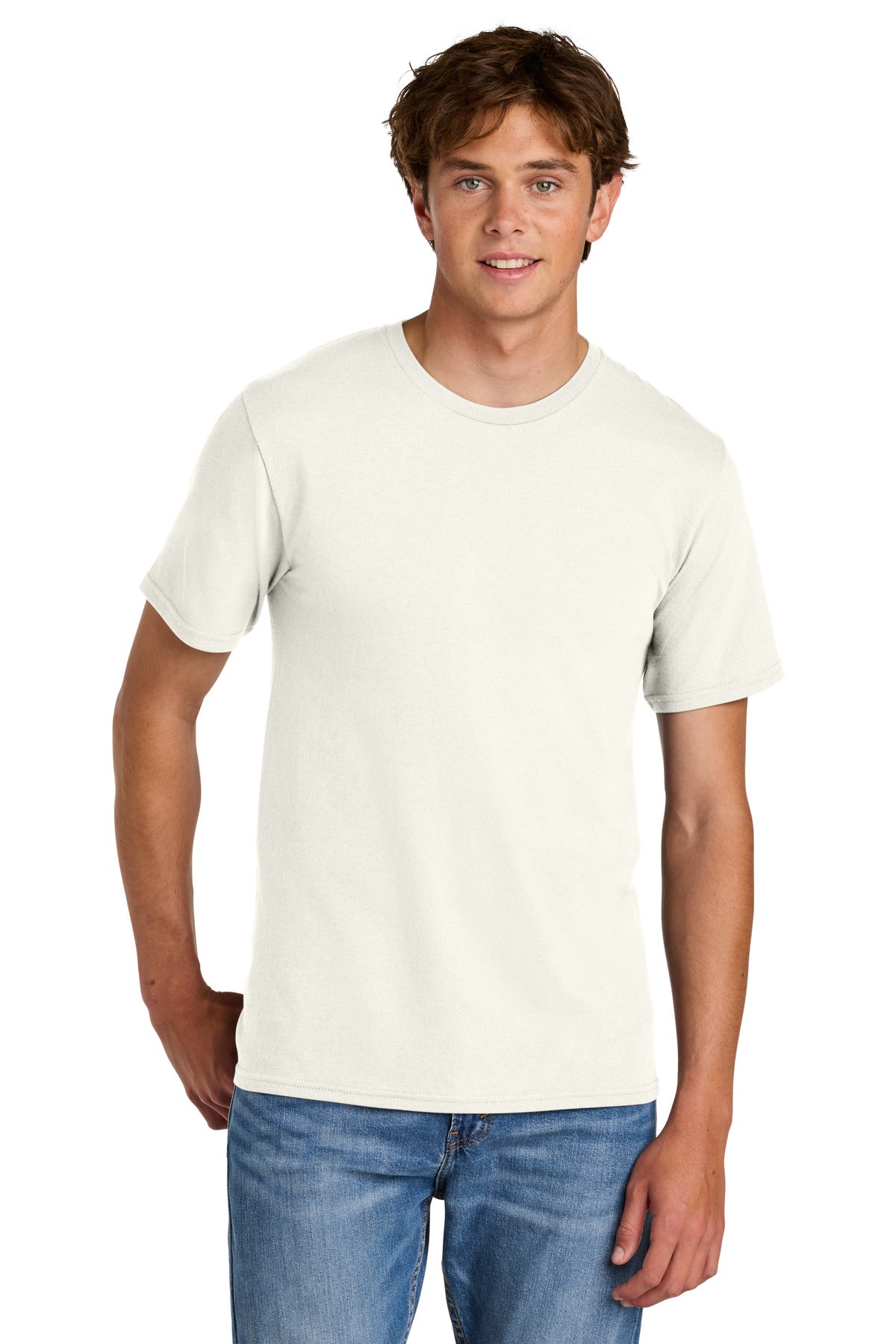 Custom Embroidery or DTF Print - Port & Co ® Easy Cotton Tee PC43