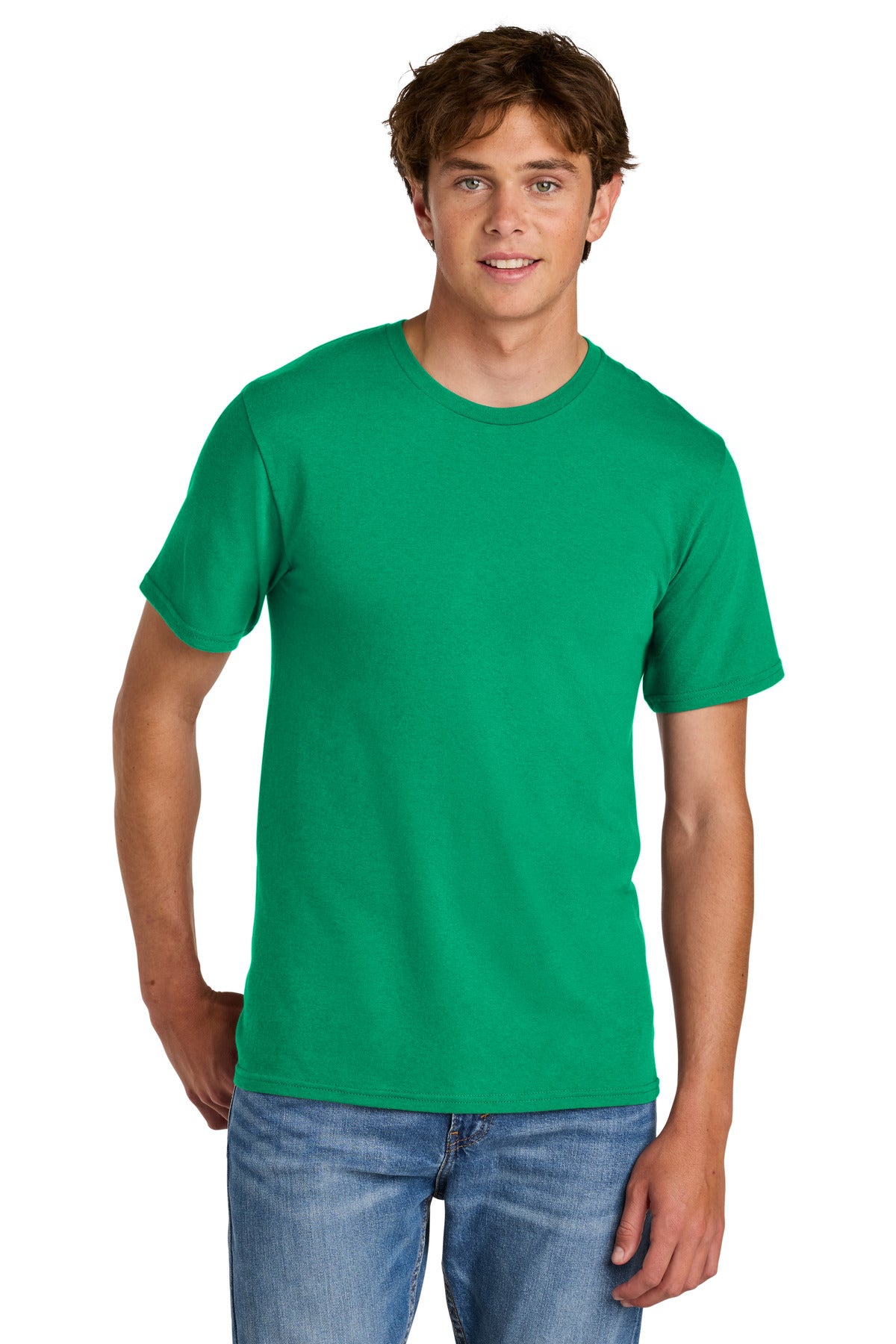 Custom Embroidery or DTF Print - Port & Co ® Easy Cotton Tee PC43