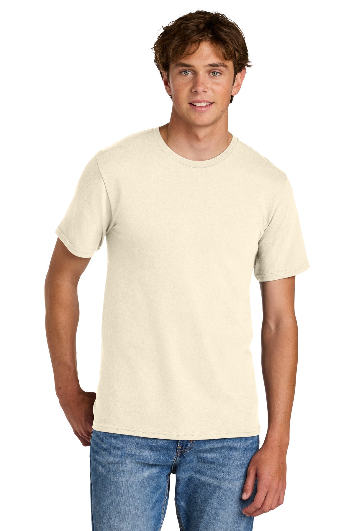 Custom Embroidery or DTF Print - Port & Co ® Easy Cotton Tee PC43