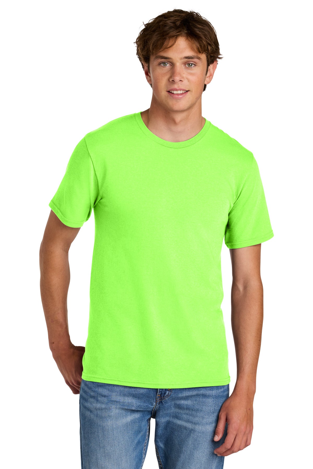Custom Embroidery or DTF Print - Port & Co ® Easy Cotton Tee PC43