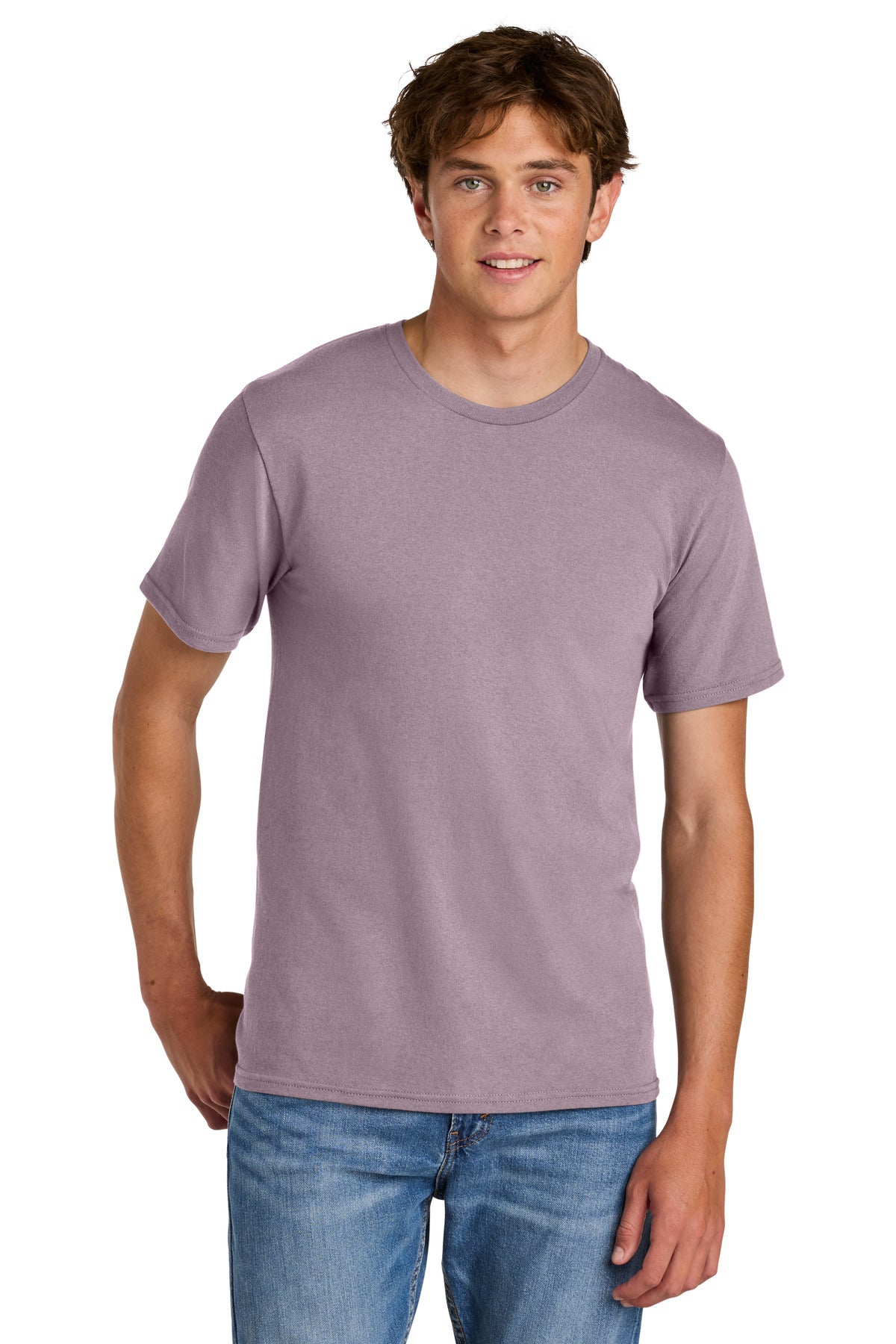Custom Embroidery or DTF Print - Port & Co ® Easy Cotton Tee PC43