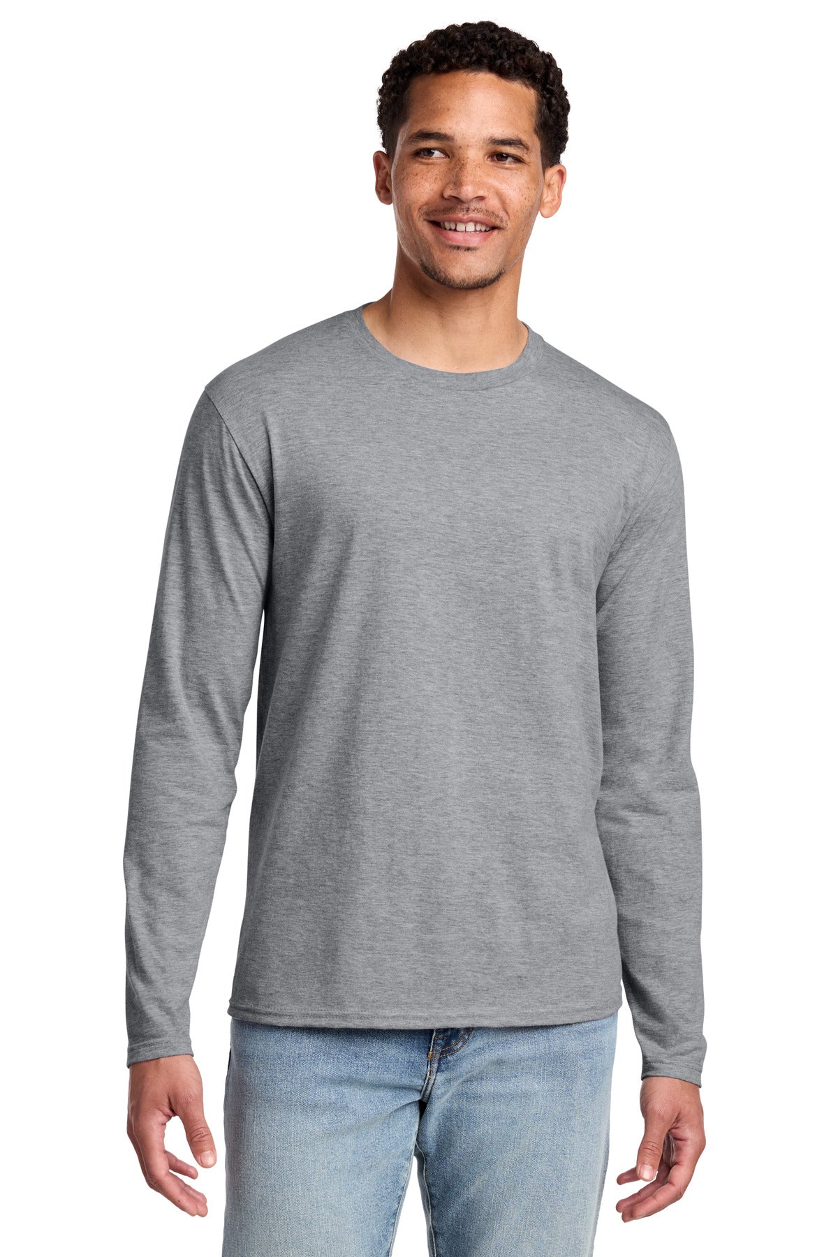 Custom Embroidery or DTF Print - Port & Co ® Long Sleeve Fan Favorite Tee. PC450LS