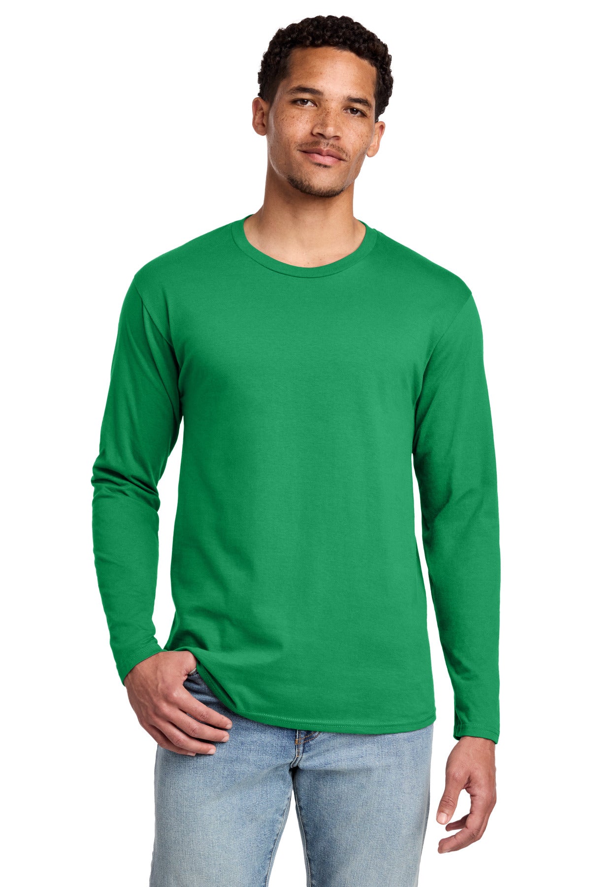 Custom Embroidery or DTF Print - Port & Co ® Long Sleeve Fan Favorite Tee. PC450LS