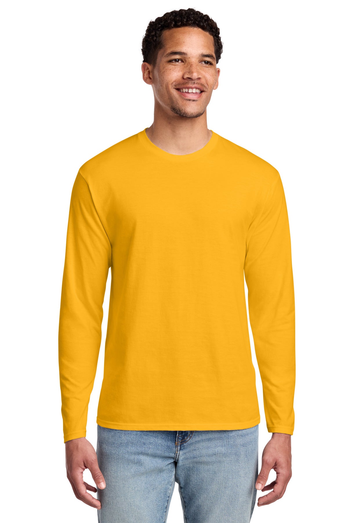 Custom Embroidery or DTF Print - Port & Co ® Long Sleeve Fan Favorite Tee. PC450LS