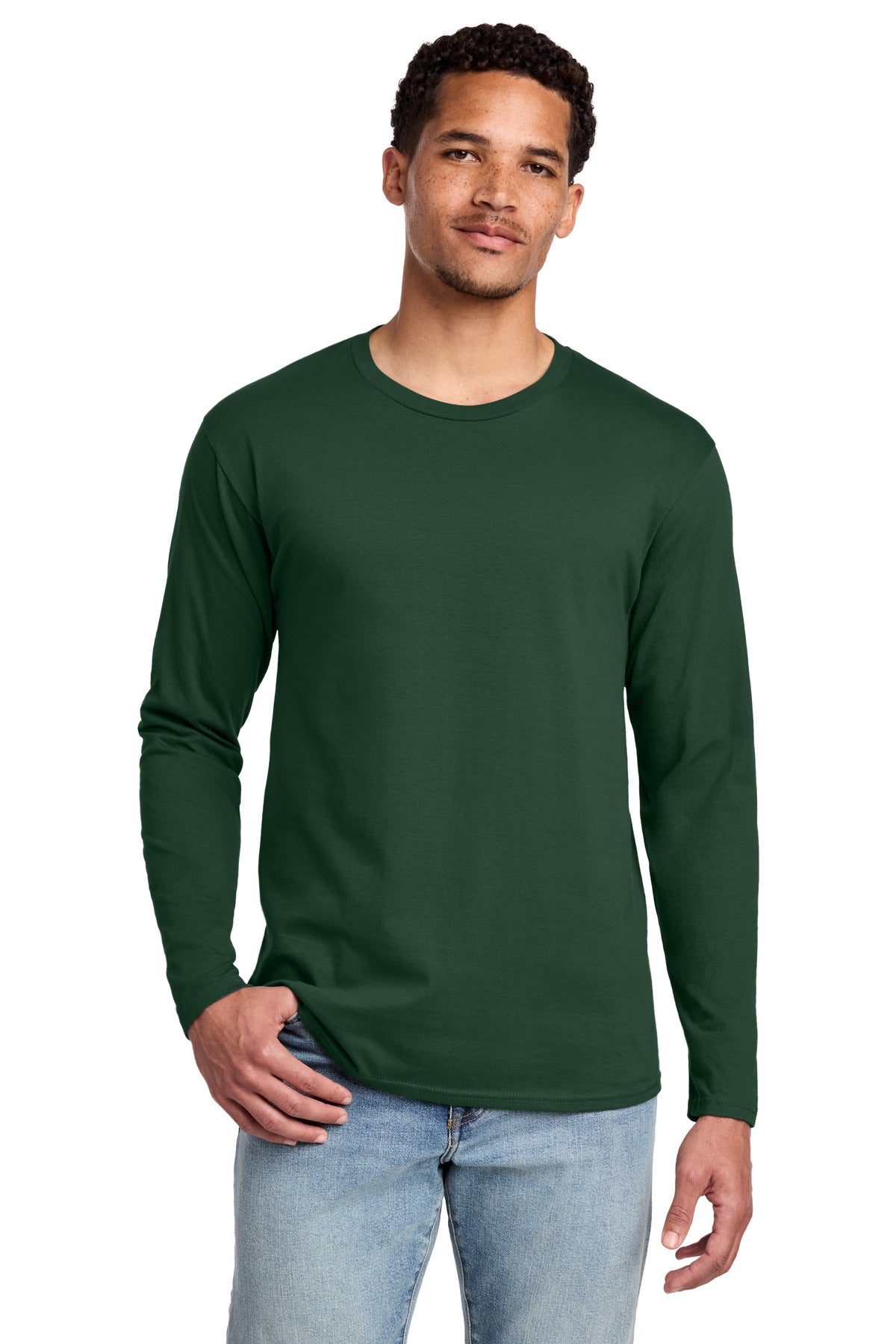 Custom Embroidery or DTF Print - Port & Co ® Long Sleeve Fan Favorite Tee. PC450LS