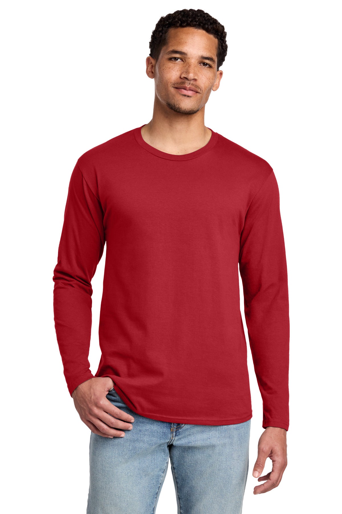 Custom Embroidery or DTF Print - Port & Co ® Long Sleeve Fan Favorite Tee. PC450LS