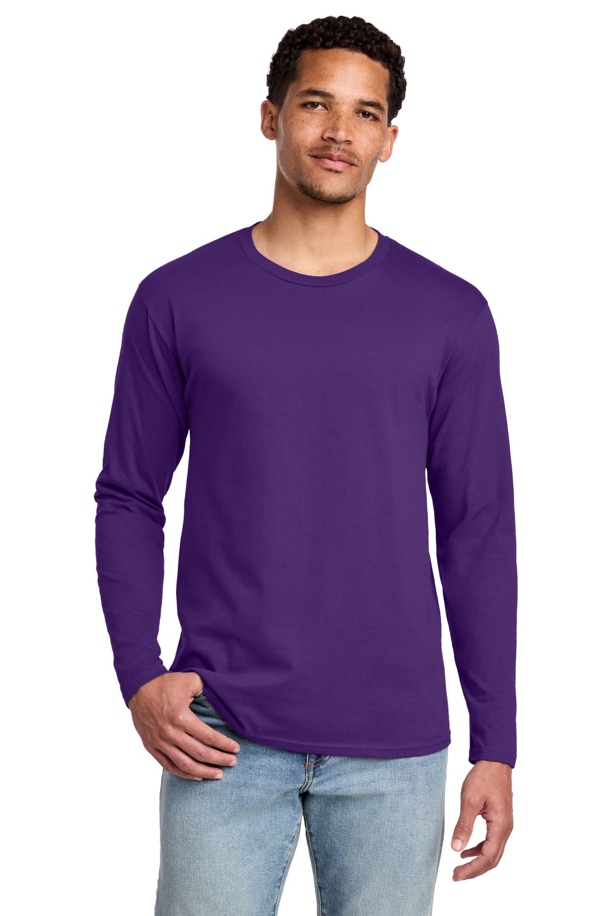 Custom Embroidery or DTF Print - Port & Co ® Long Sleeve Fan Favorite Tee. PC450LS