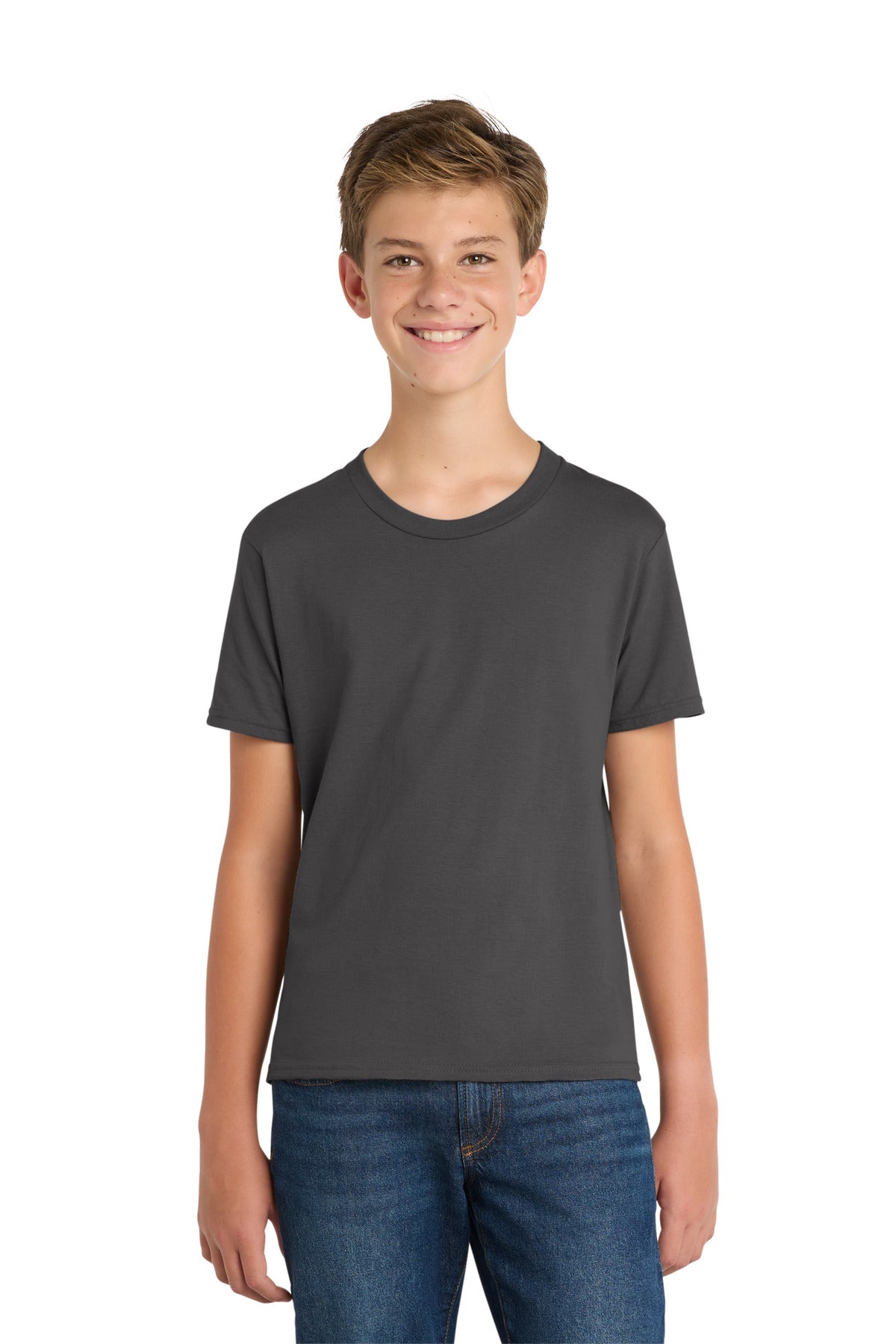 Custom Embroidery or DTF Print - Port & Co ® Youth Fan Favorite Tee. PC450Y