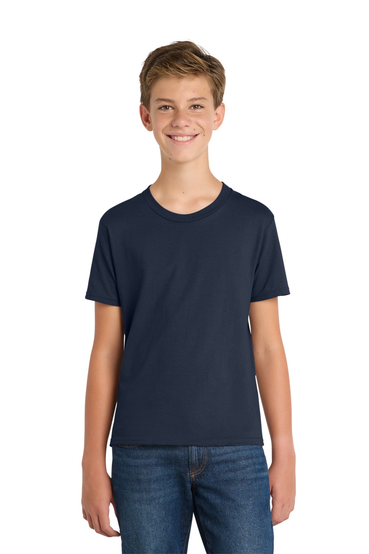 Custom Embroidery or DTF Print - Port & Co ® Youth Fan Favorite Tee. PC450Y