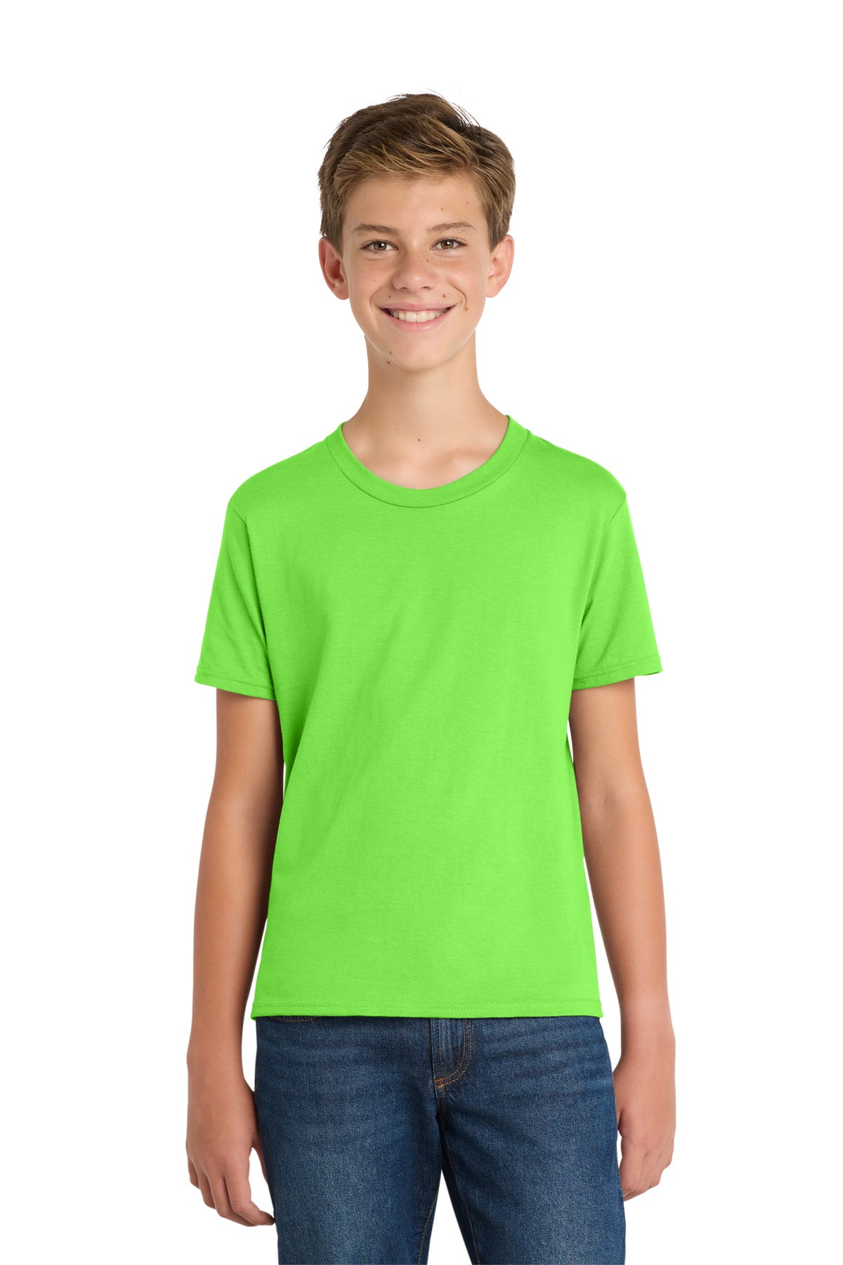 Custom Embroidery or DTF Print - Port & Co ® Youth Fan Favorite Tee. PC450Y