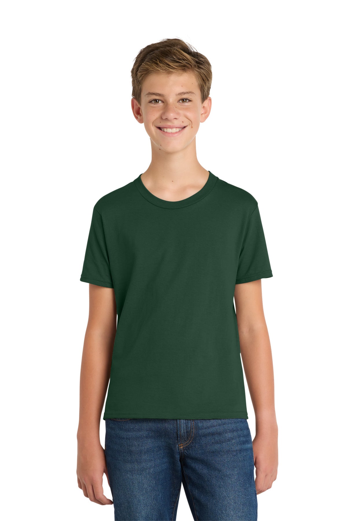 Custom Embroidery or DTF Print - Port & Co ® Youth Fan Favorite Tee. PC450Y
