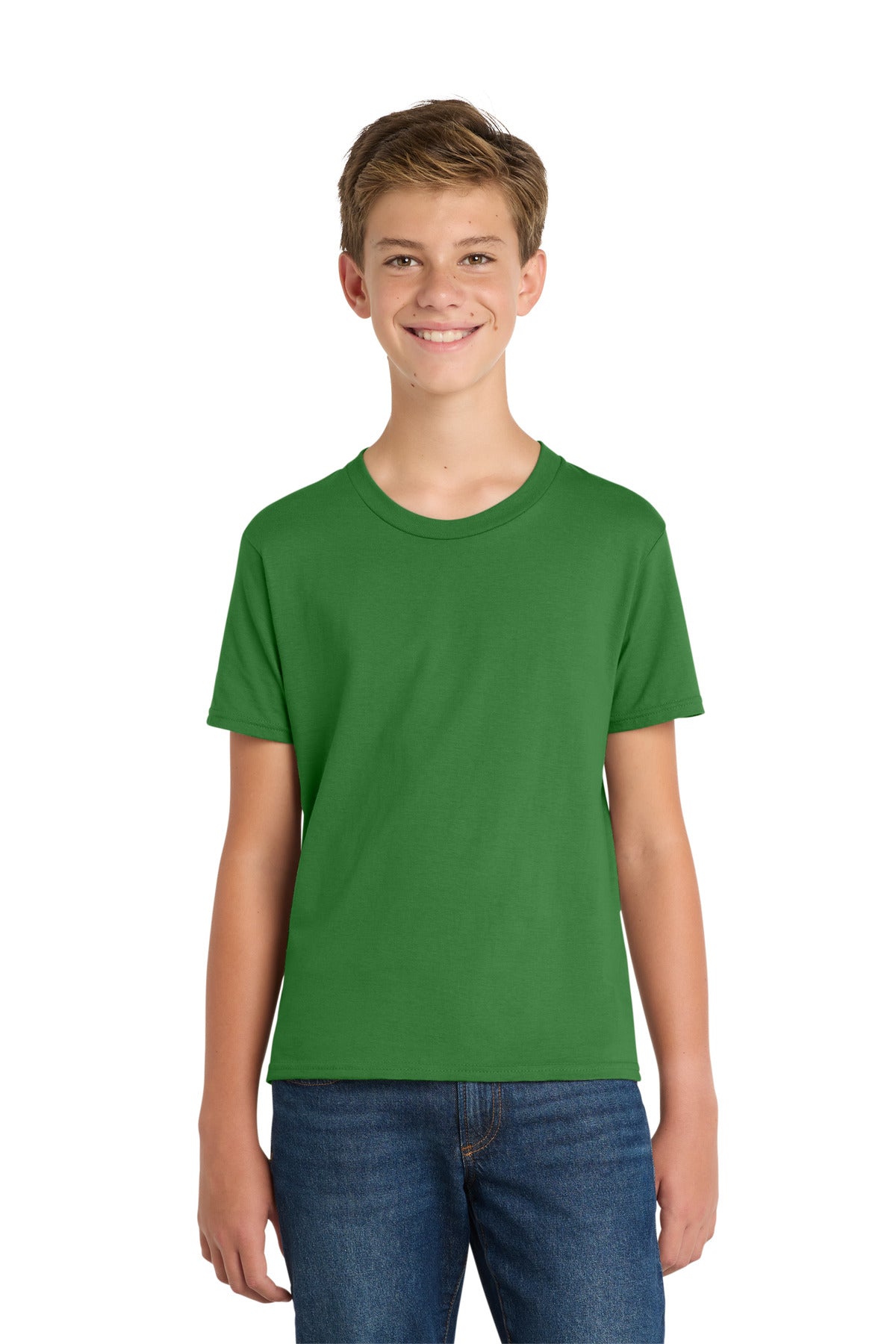 Custom Embroidery or DTF Print - Port & Co ® Youth Fan Favorite Tee. PC450Y