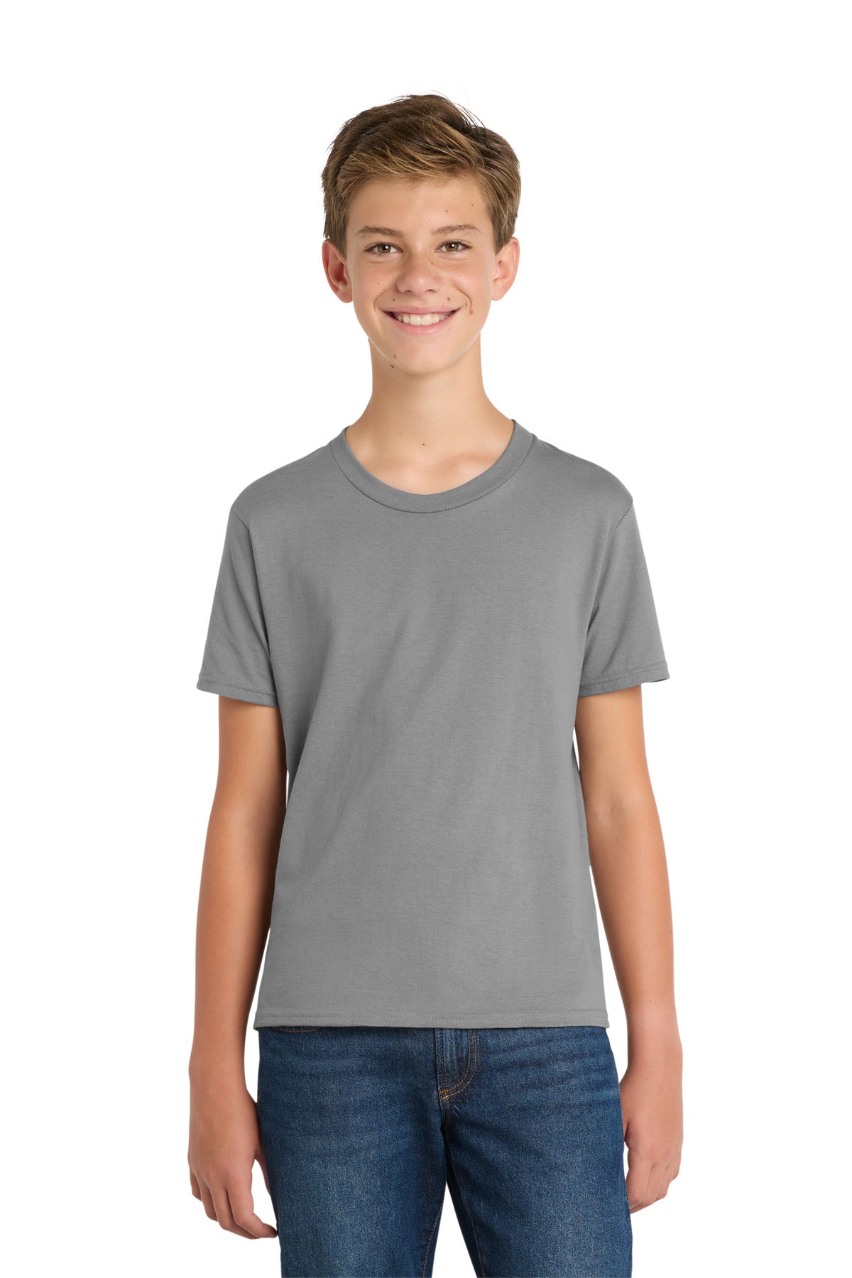 Custom Embroidery or DTF Print - Port & Co ® Youth Fan Favorite Tee. PC450Y