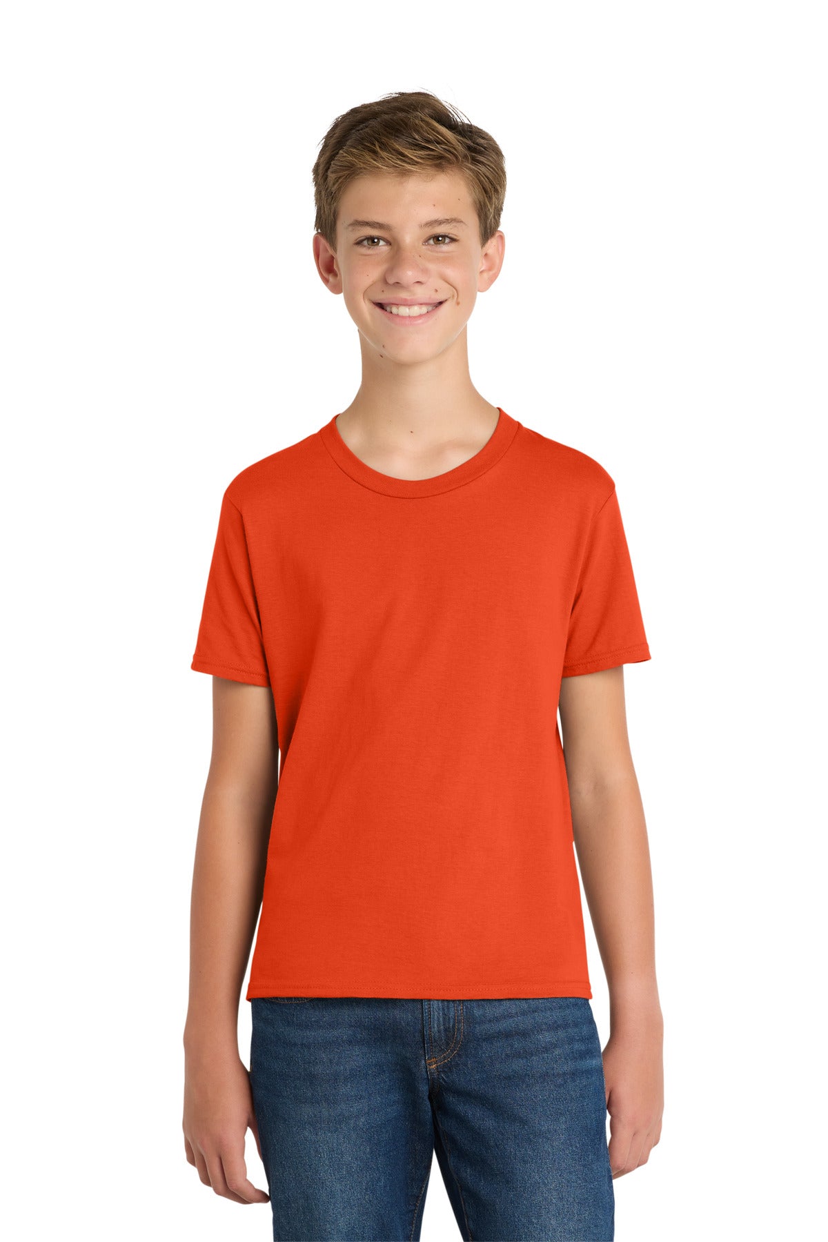 Custom Embroidery or DTF Print - Port & Co ® Youth Fan Favorite Tee. PC450Y