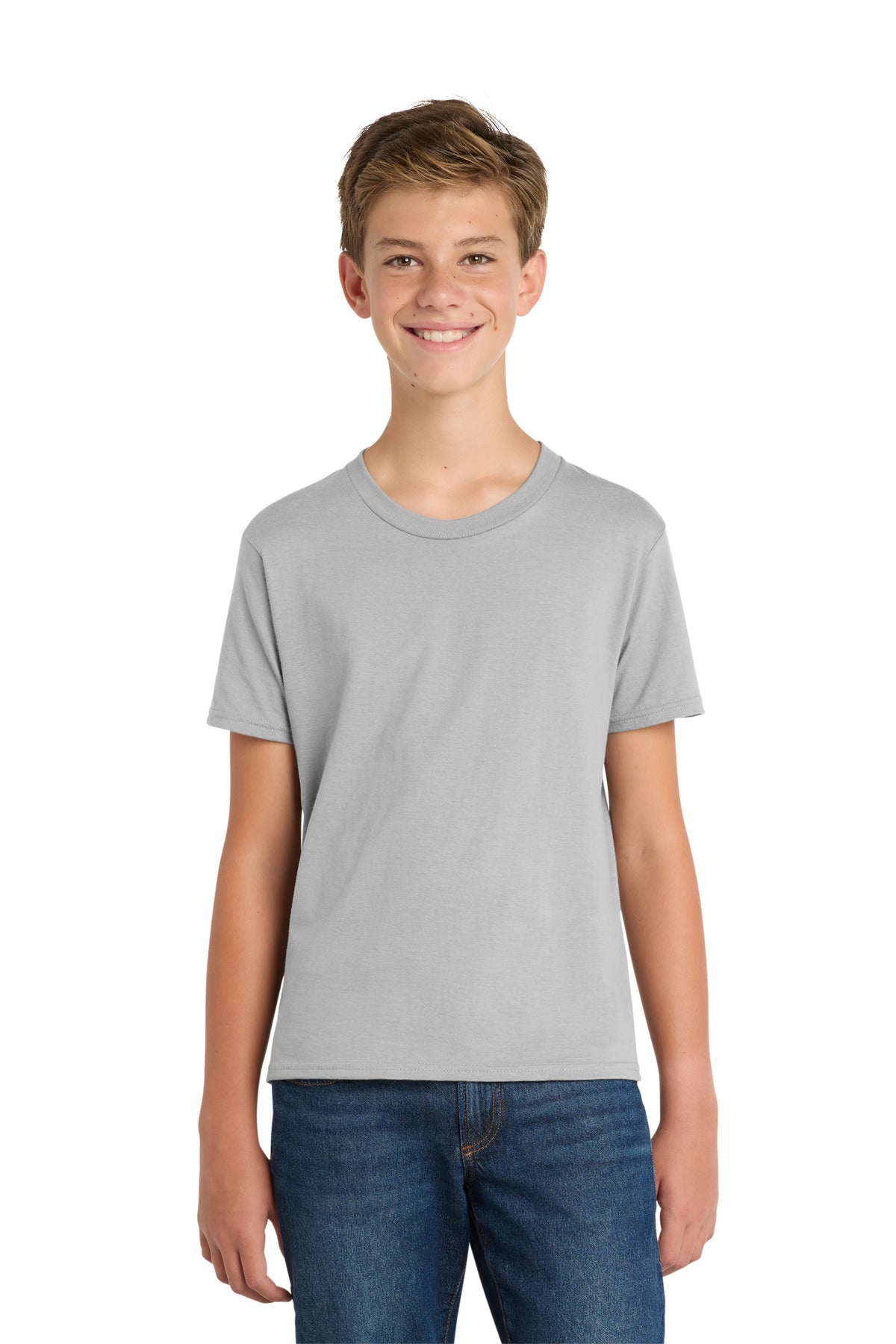Custom Embroidery or DTF Print - Port & Co ® Youth Fan Favorite Tee. PC450Y