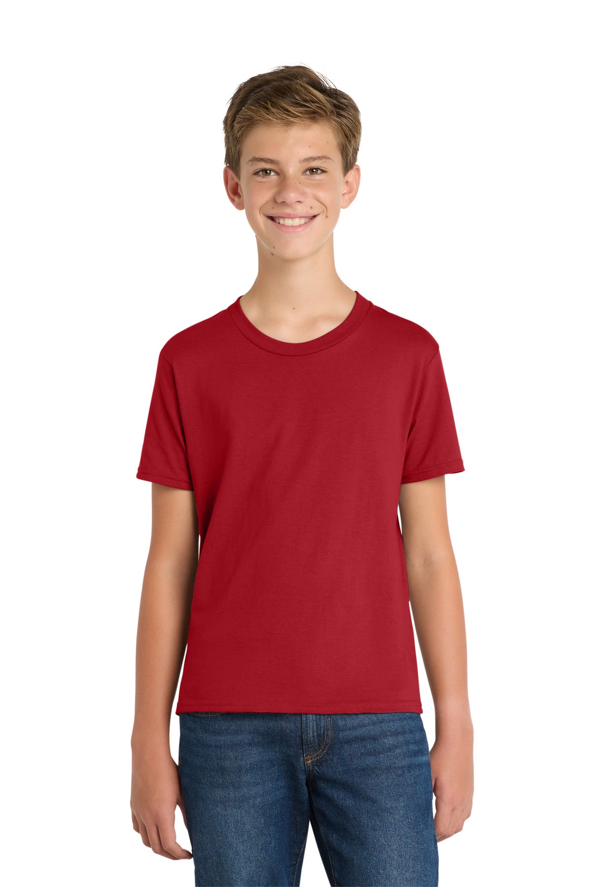 Custom Embroidery or DTF Print - Port & Co ® Youth Fan Favorite Tee. PC450Y