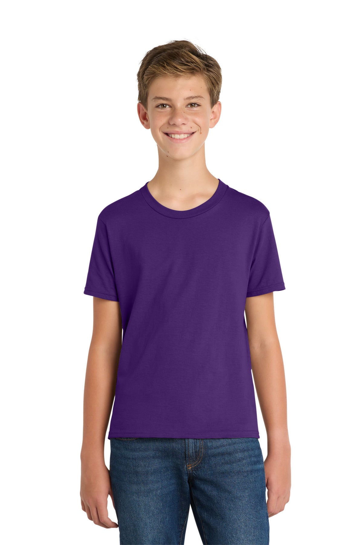 Custom Embroidery or DTF Print - Port & Co ® Youth Fan Favorite Tee. PC450Y